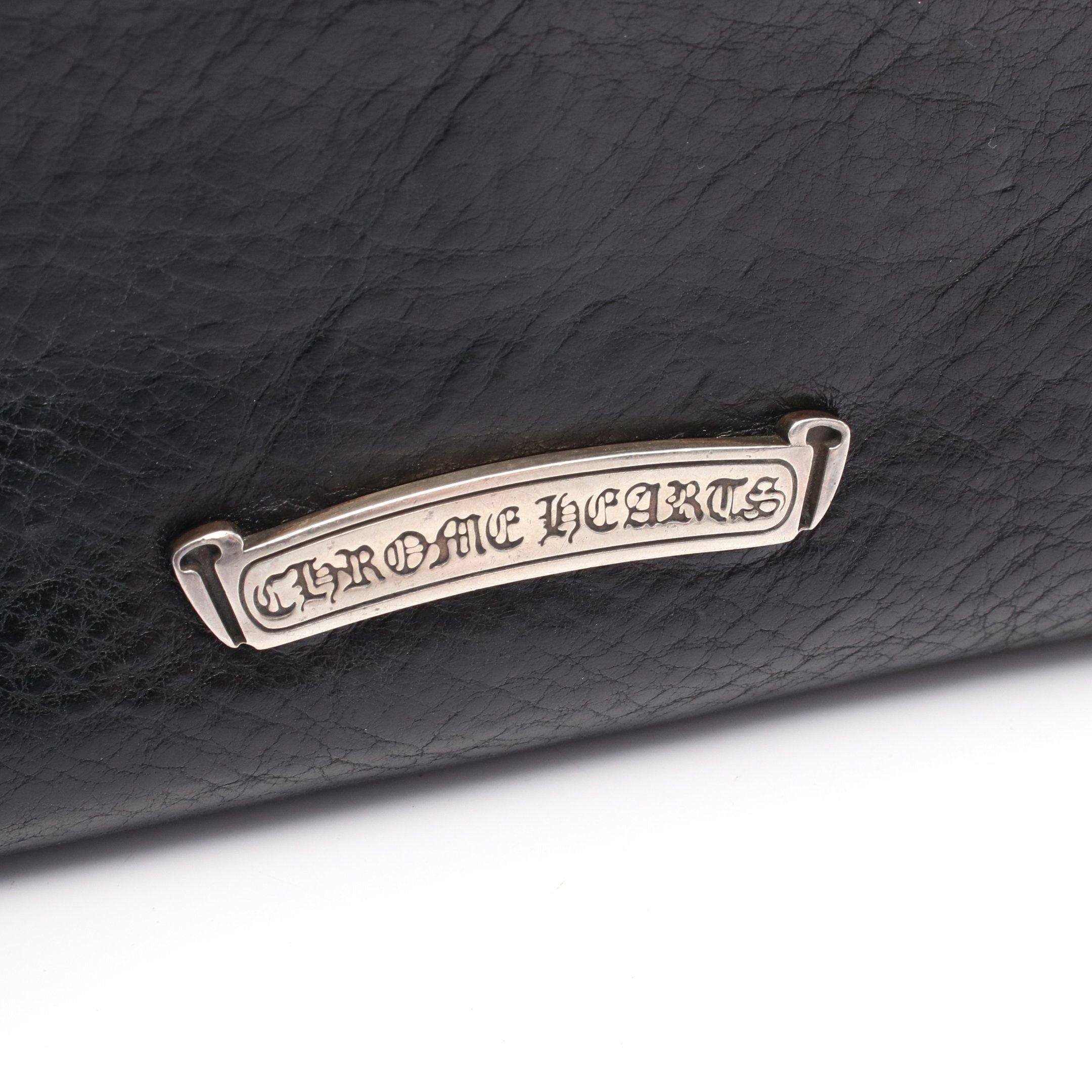 Chrome Hearts Chrome Hearts Judy Bi-Fold Long Wallet Leather Black Size ONE SIZE - 4 Thumbnail