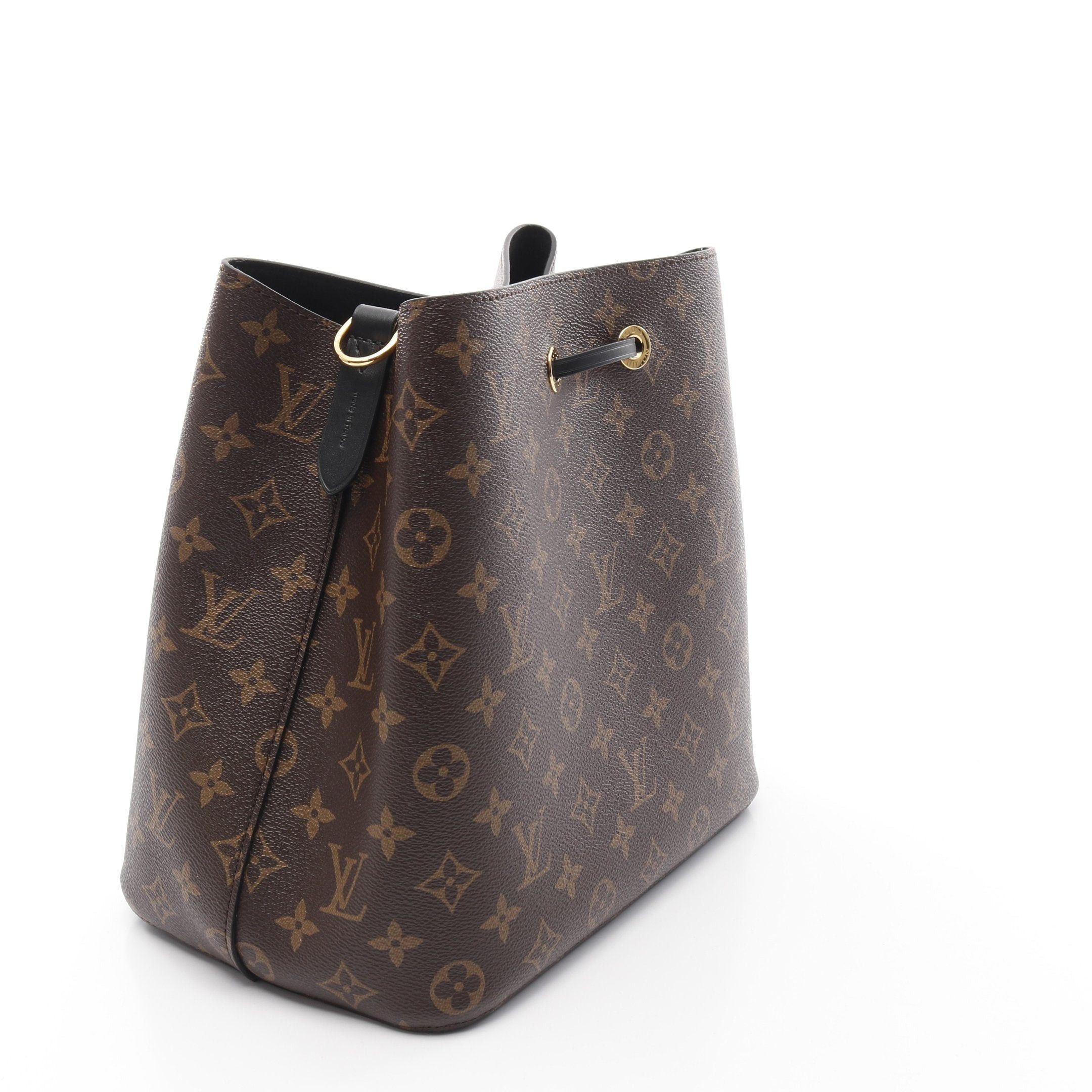 Louis Vuitton Louis Vuitton Neo Noe Monogram Noir Shoulder Bag Leather Brown Black Size ONE SIZE - 2 Thumbnail