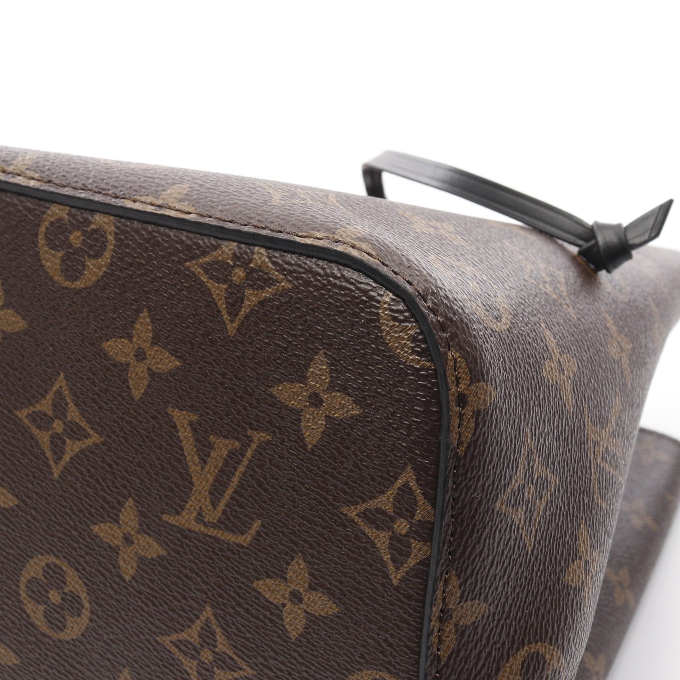 Louis Vuitton Louis Vuitton Neo Noe Monogram Noir Shoulder Bag Leather Brown Black Size ONE SIZE - 5 Thumbnail