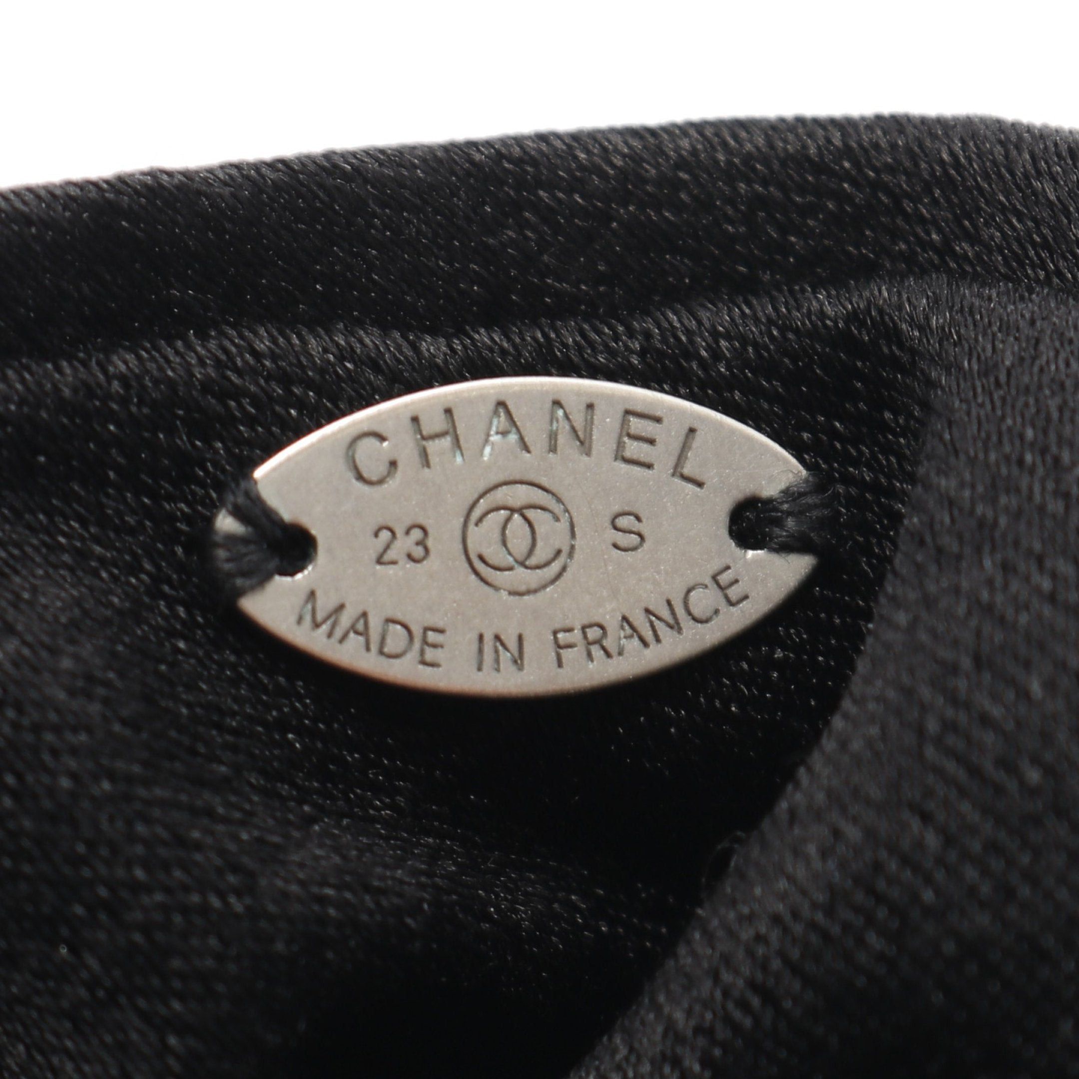Chanel Chanel Coco Mark Scrunchie Hair Accessory Fabric Black Size ONE SIZE - 3 Thumbnail