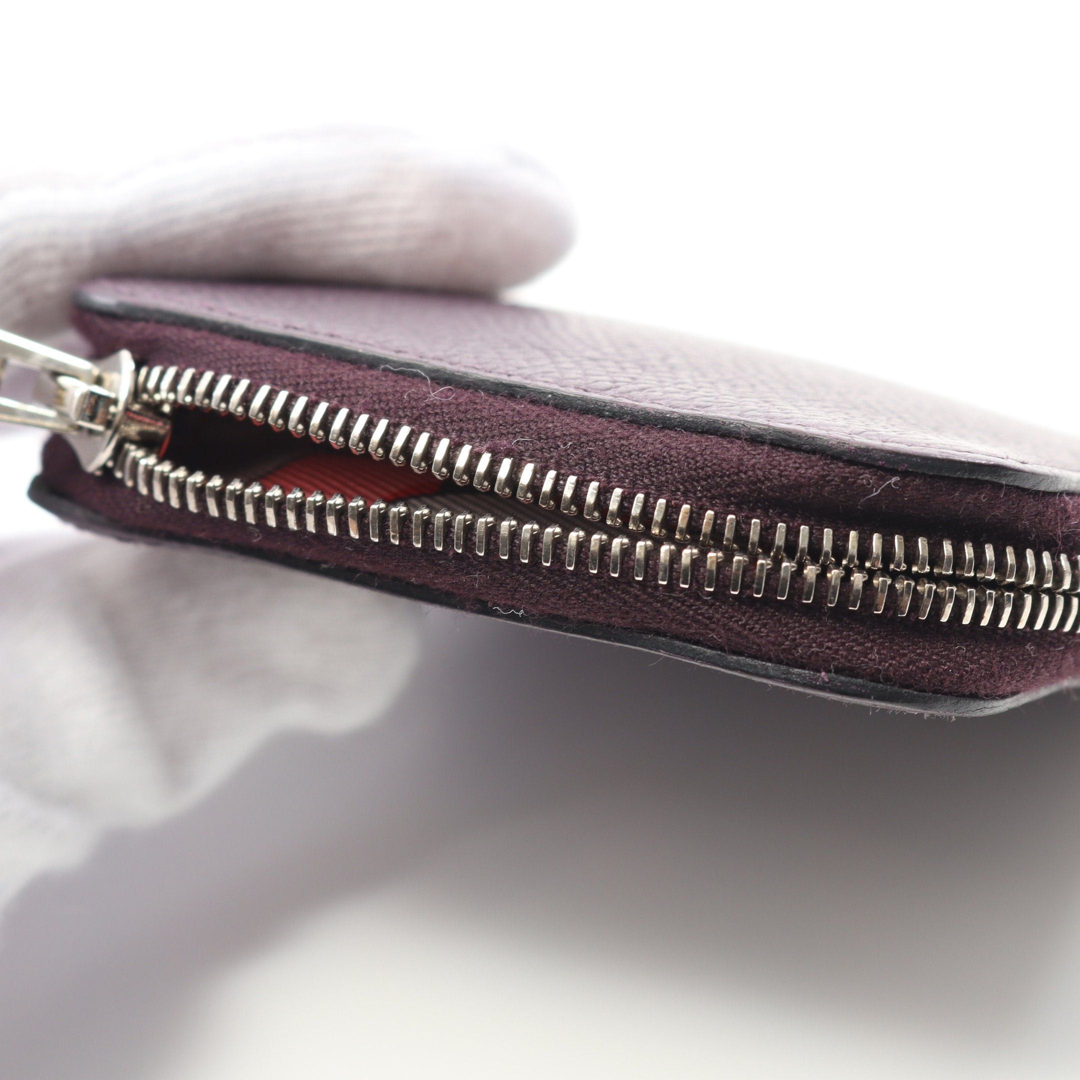Hermes Hermes Azap Compact Mini Silk In Coin Purse Veau Epsom Dark Purple Silver Hardware D Stamp Size ONE SIZE - 8 Thumbnail