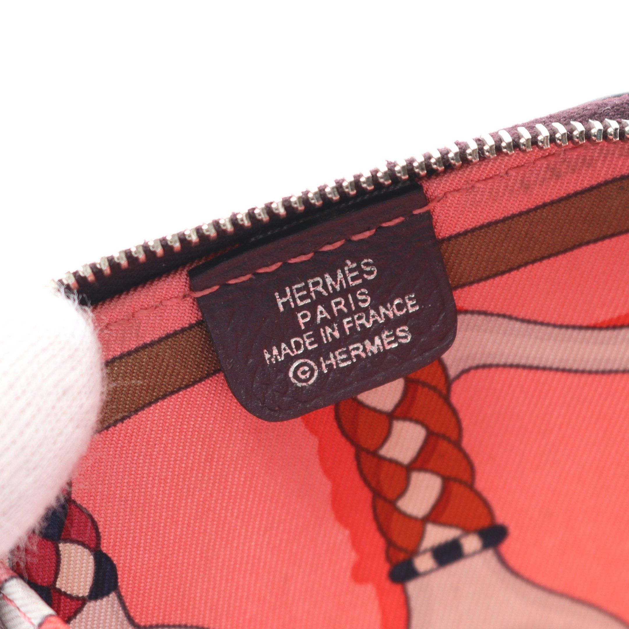 Hermes Hermes Azap Compact Mini Silk In Coin Purse Veau Epsom Dark Purple Silver Hardware D Stamp Size ONE SIZE - 4 Thumbnail