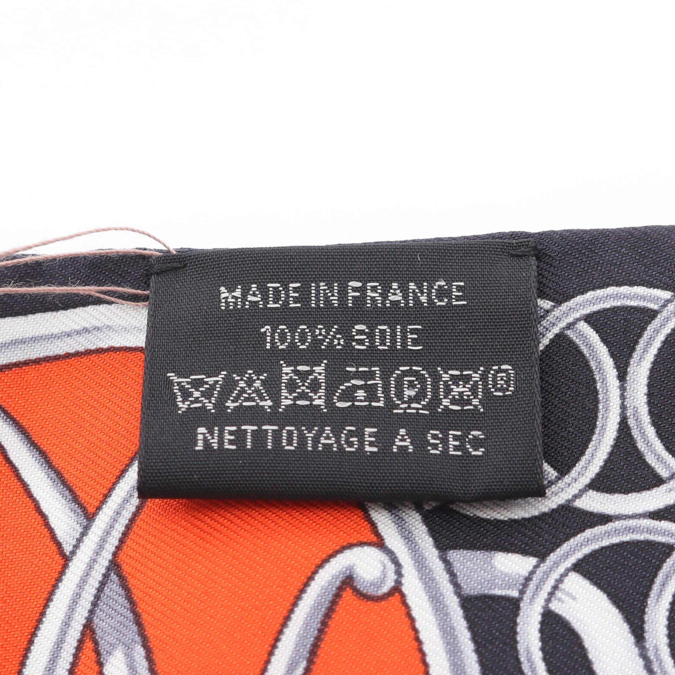 Hermes Hermes Twilly Lift Profile Scarf Silk Black Multicolor Size ONE SIZE - 3 Thumbnail