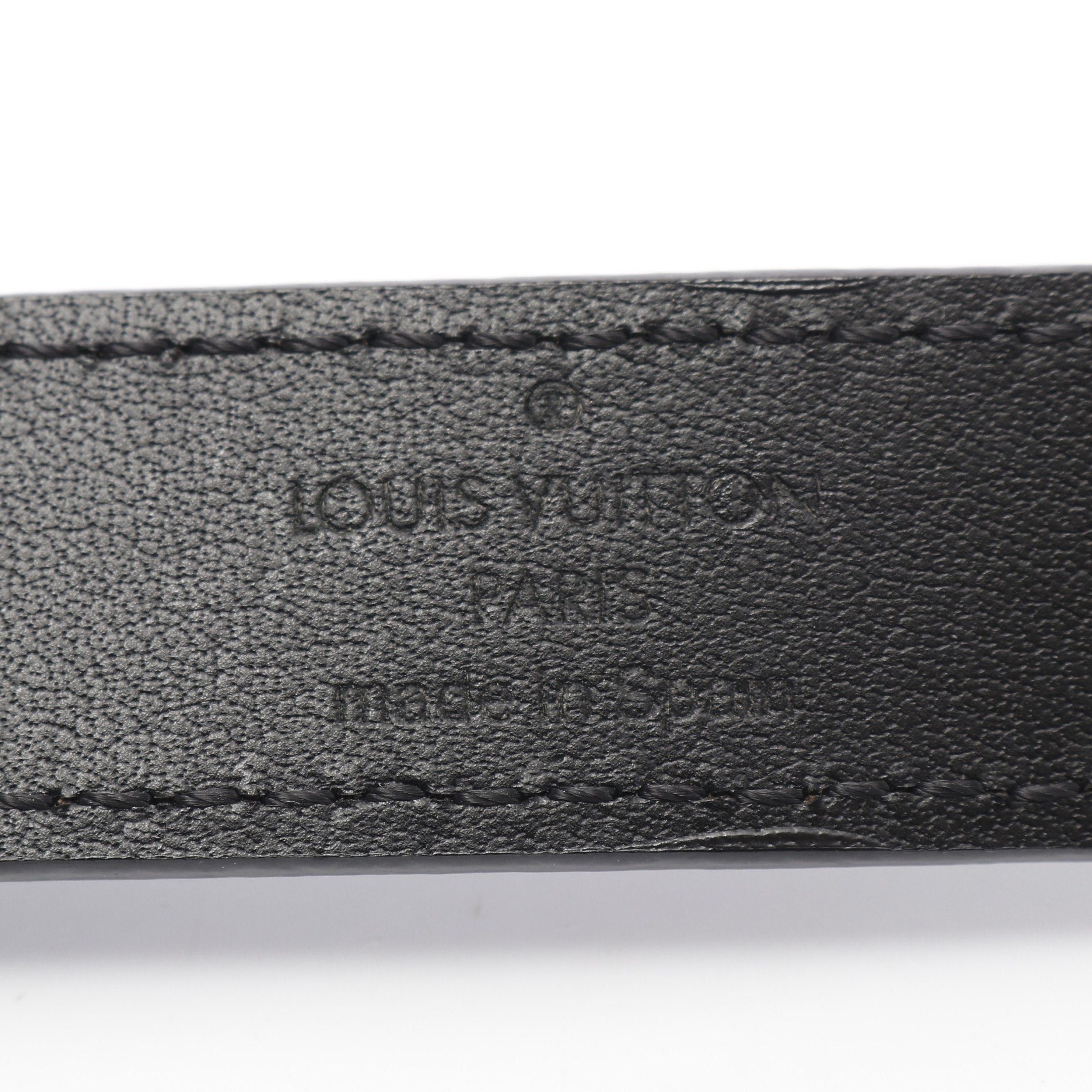 Louis Vuitton Louis Vuitton Belt Patent Leather Dark Navy Size ONE SIZE - 4 Thumbnail