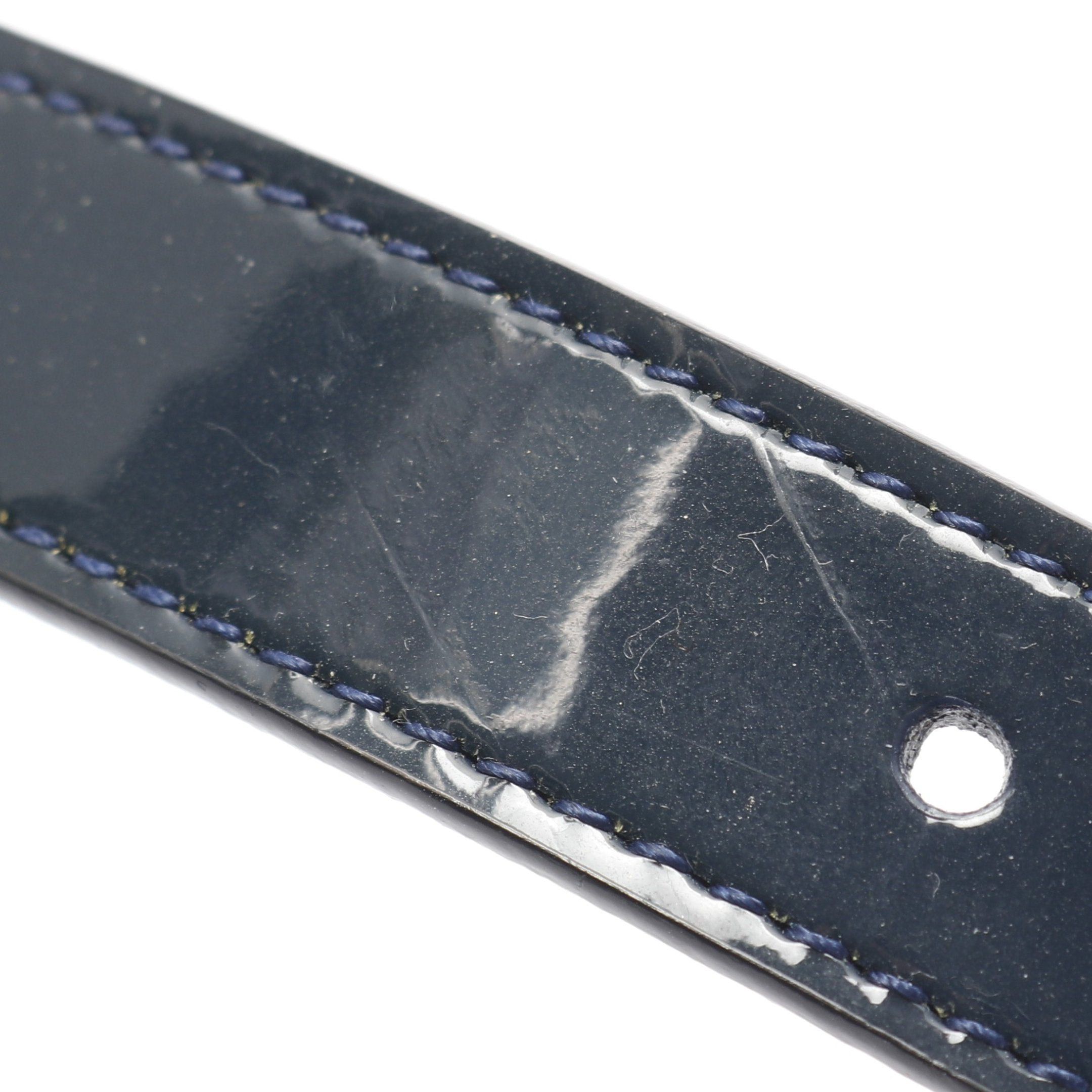 Louis Vuitton Louis Vuitton Belt Patent Leather Dark Navy Size ONE SIZE - 7 Thumbnail