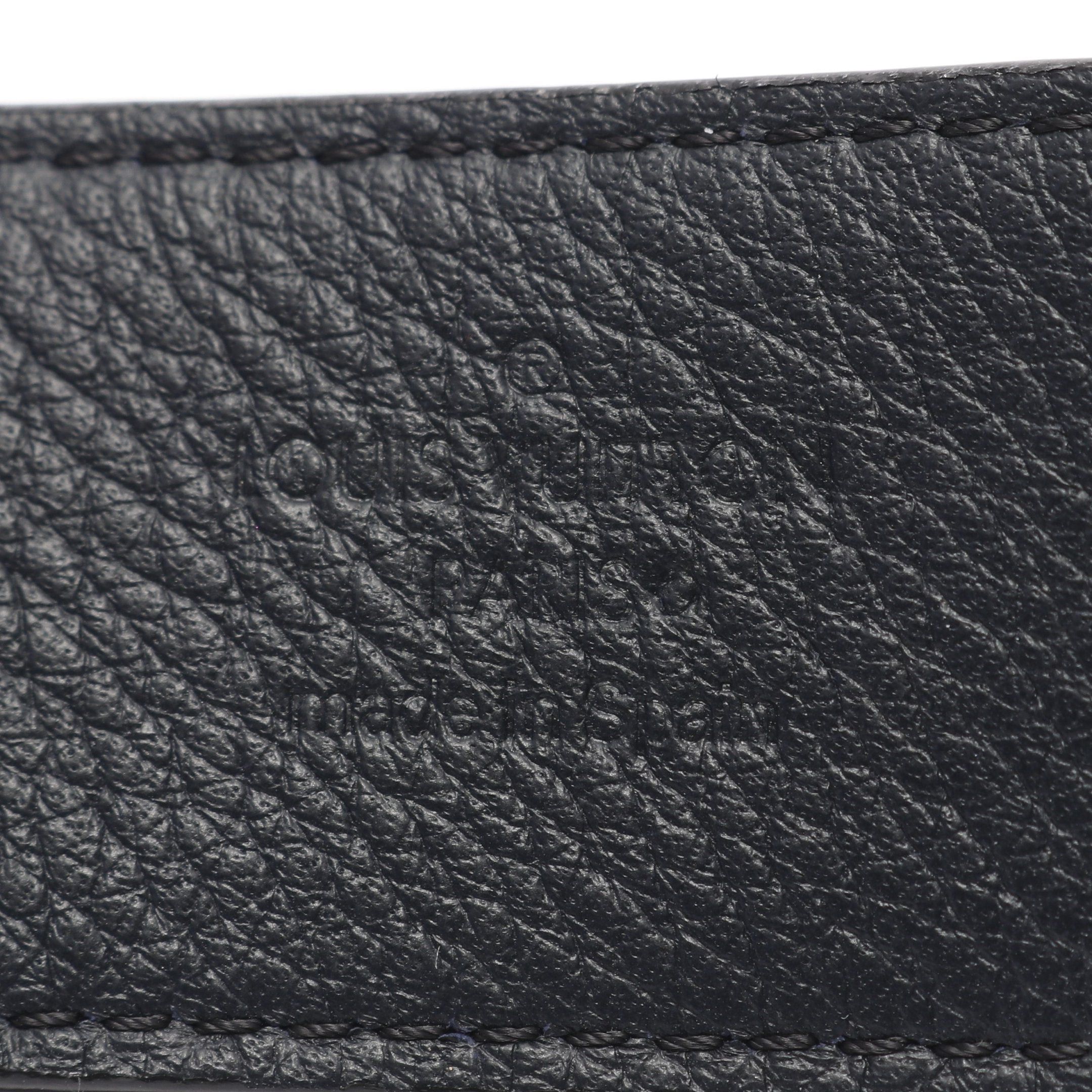 Louis Vuitton Louis Vuitton Belt Leather Dark Navy Size ONE SIZE - 4 Thumbnail