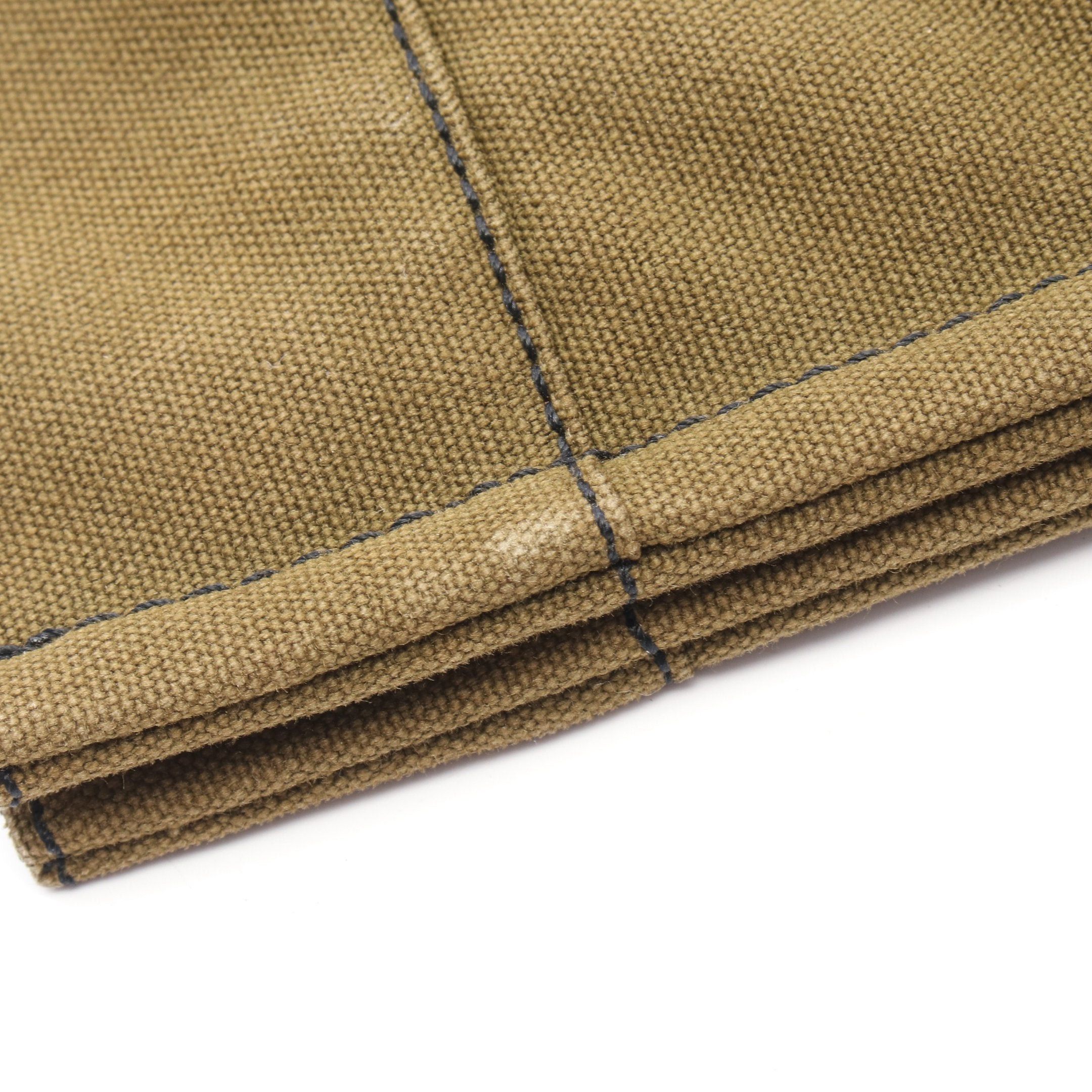 Hermes Hermes Fool Toe Mm Handbag Tote Bag Cotton Canvas Khaki Green Black Silver Hardware Size ONE SIZE - 8 Thumbnail