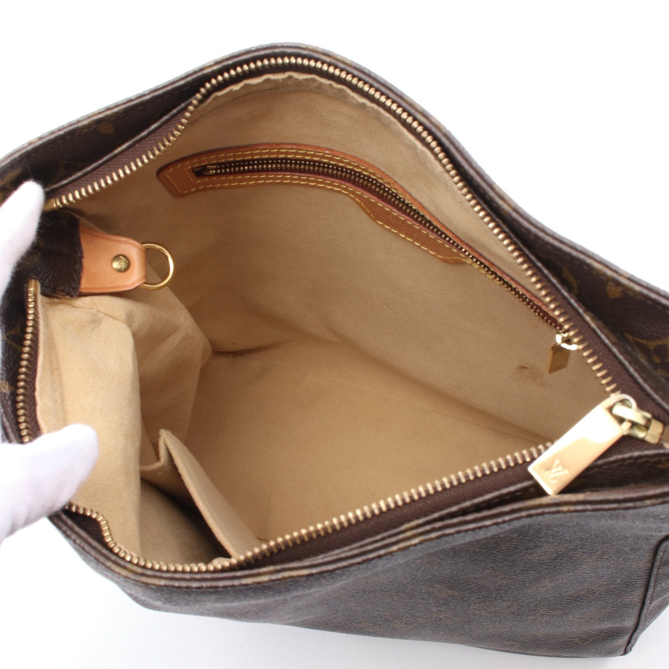 Louis Vuitton Louis Vuitton Looping Gm Monogram Shoulder Bag Leather Brown Size ONE SIZE - 3 Thumbnail