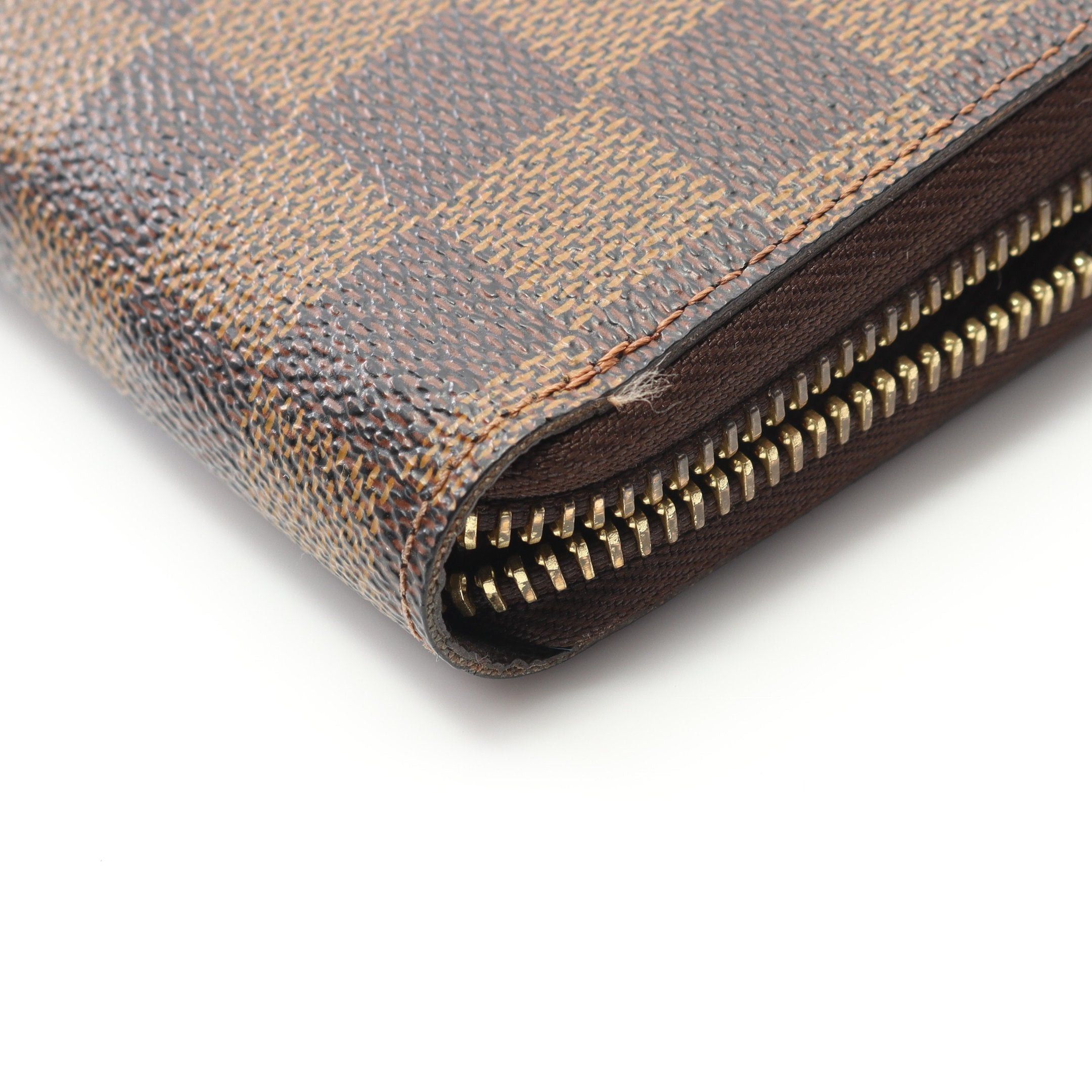 Louis Vuitton Louis Vuitton Zippy Wallet Damier Ebene Round Zipper Long Brown Size ONE SIZE - 7 Thumbnail