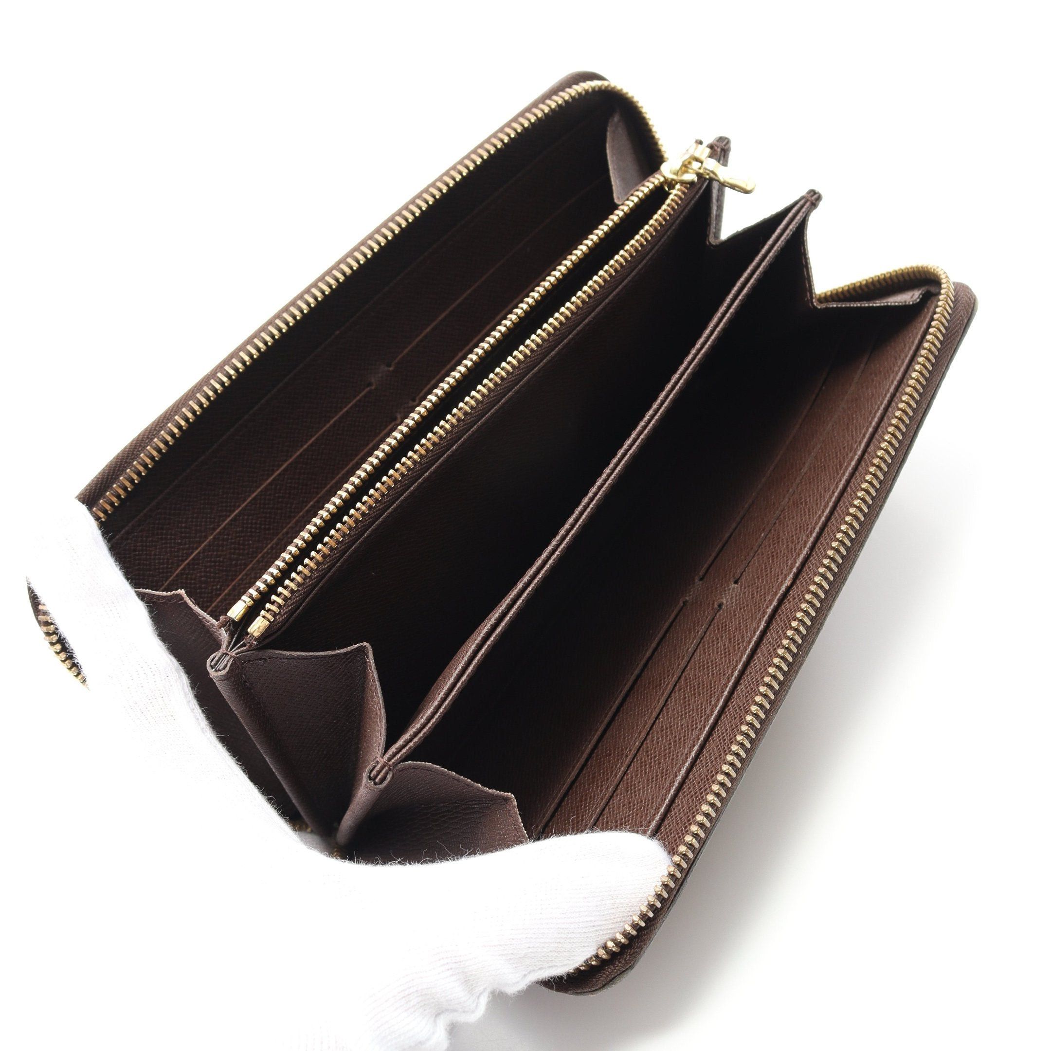 Louis Vuitton Louis Vuitton Zippy Wallet Damier Ebene Round Zipper Long Brown Size ONE SIZE - 3 Thumbnail