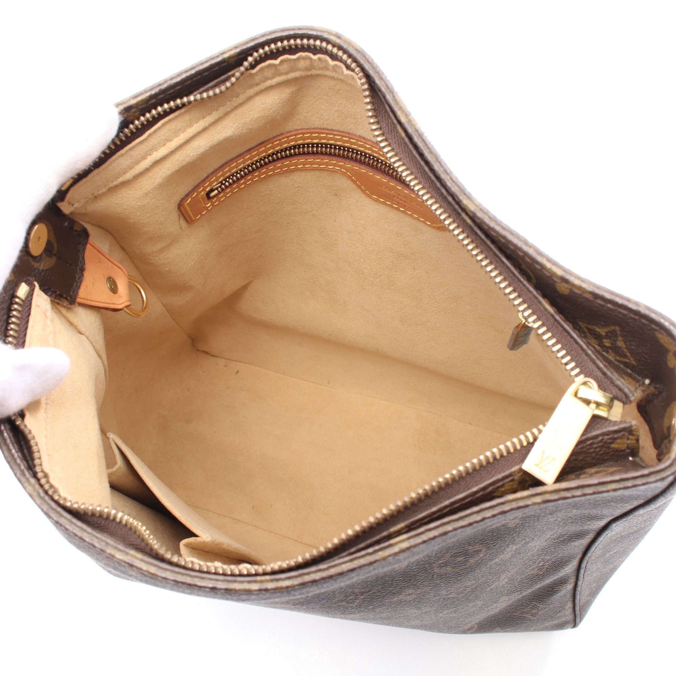 Louis Vuitton Louis Vuitton Looping Gm Monogram Shoulder Bag Leather Brown Size ONE SIZE - 3 Thumbnail