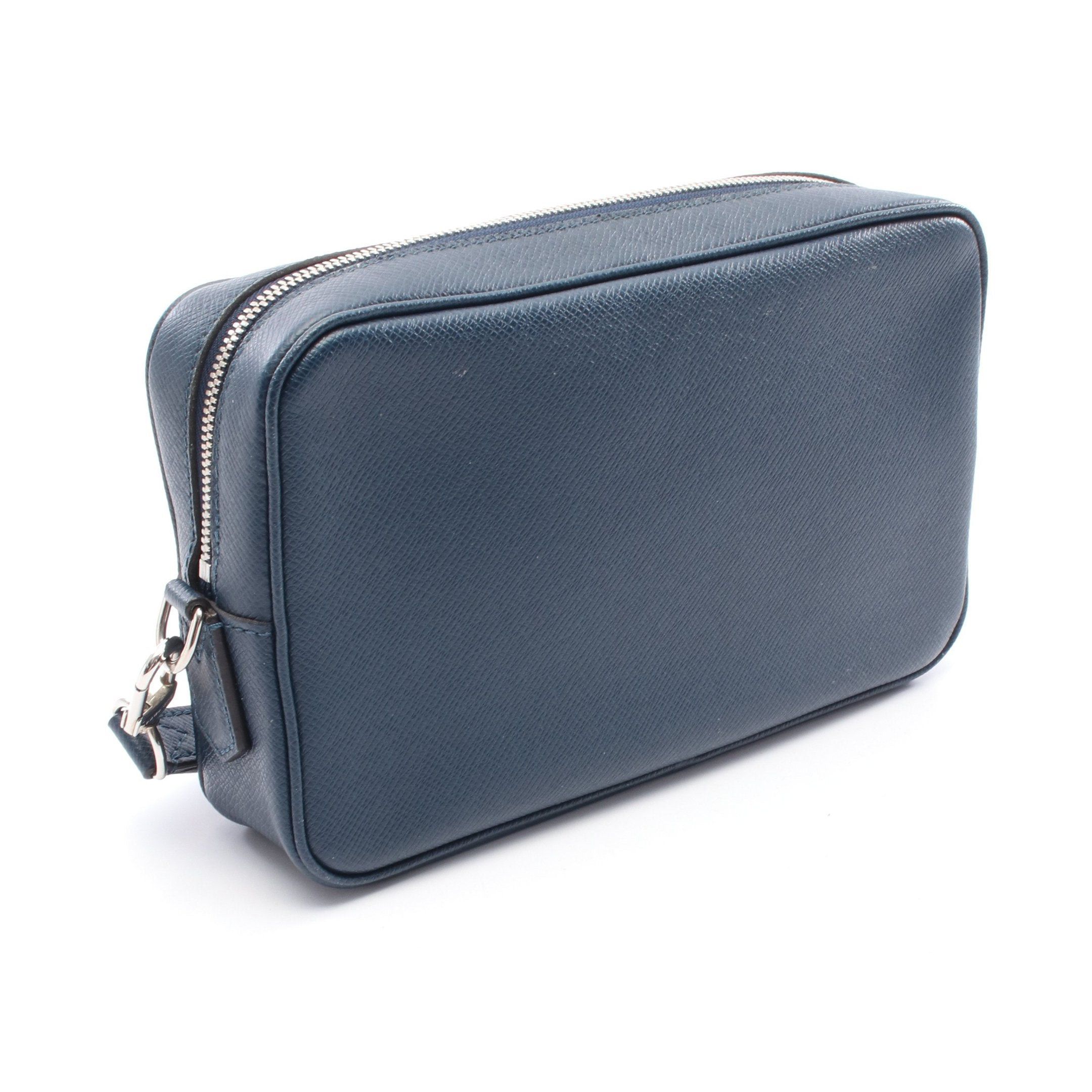 Louis Vuitton Louis Vuitton Pochette Kasai Taiga Ocean Clutch Bag Leather Navy Size ONE SIZE - 2 Thumbnail
