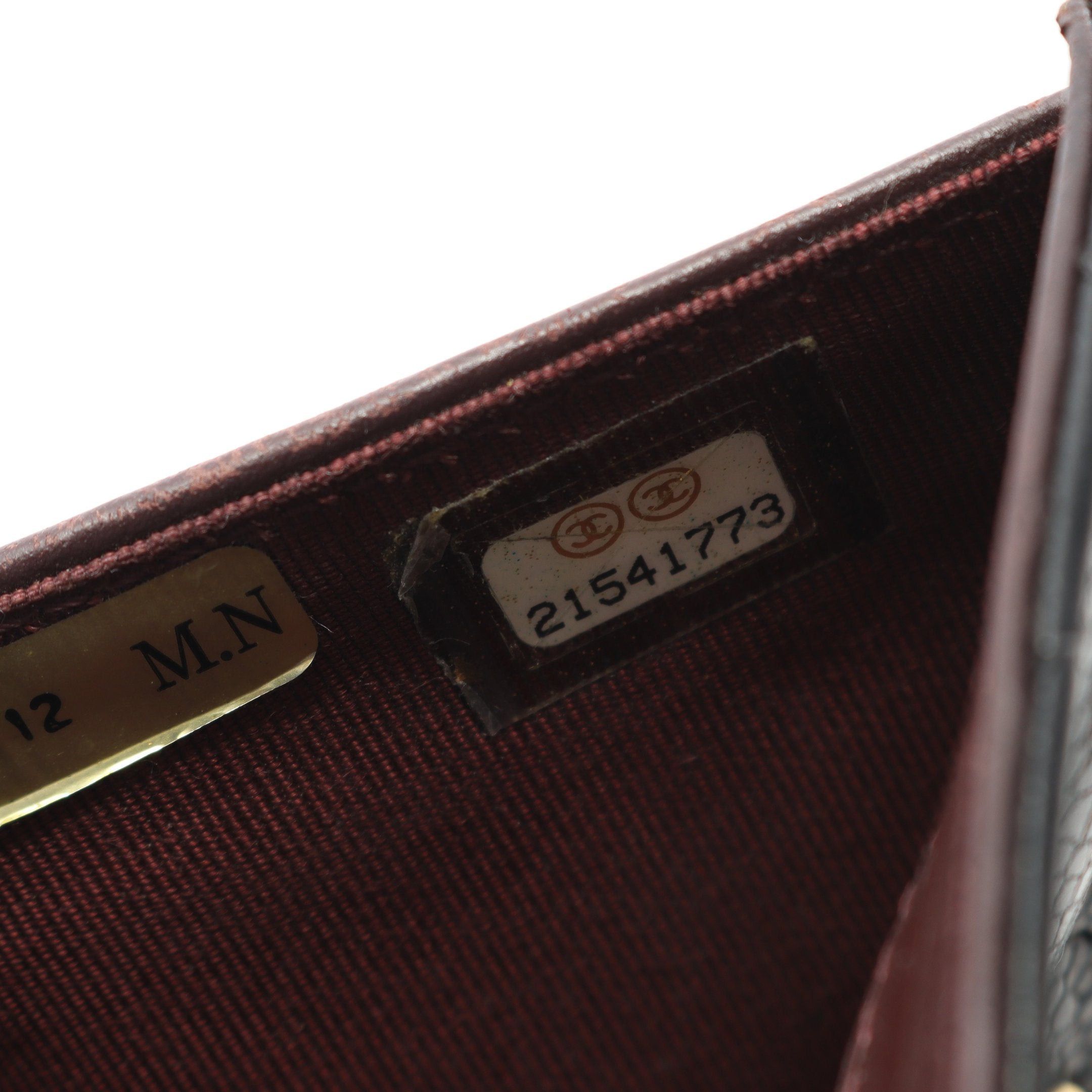 Chanel Chanel Matelasse Double Hook Wallet Bi-Fold Caviar Skin Black Gold Hardware Size ONE SIZE - 6 Thumbnail