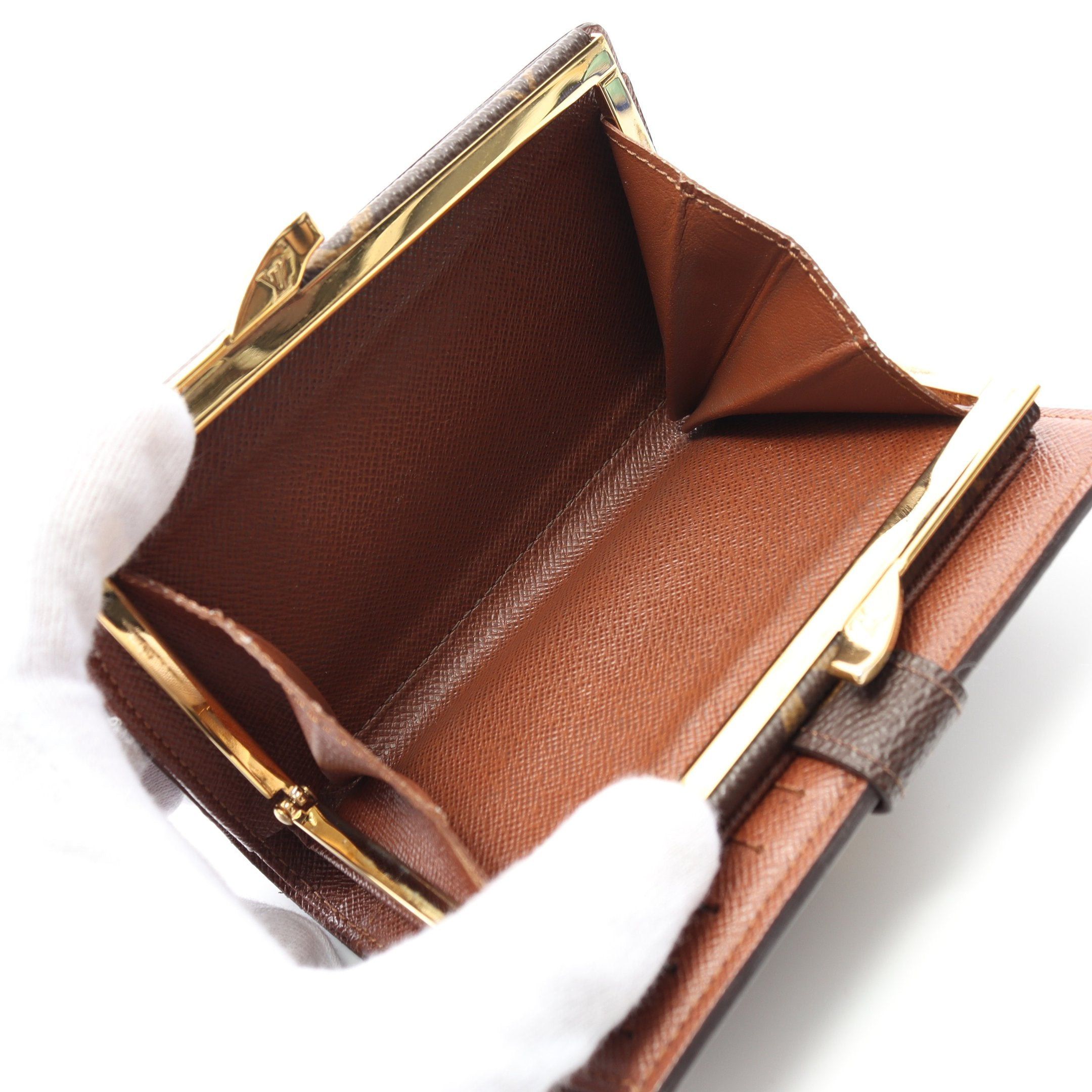 Louis Vuitton Louis Vuitton Portefeuil Viennois Monogram Bi-Fold Wallet Leather Brown Size ONE SIZE - 4 Thumbnail