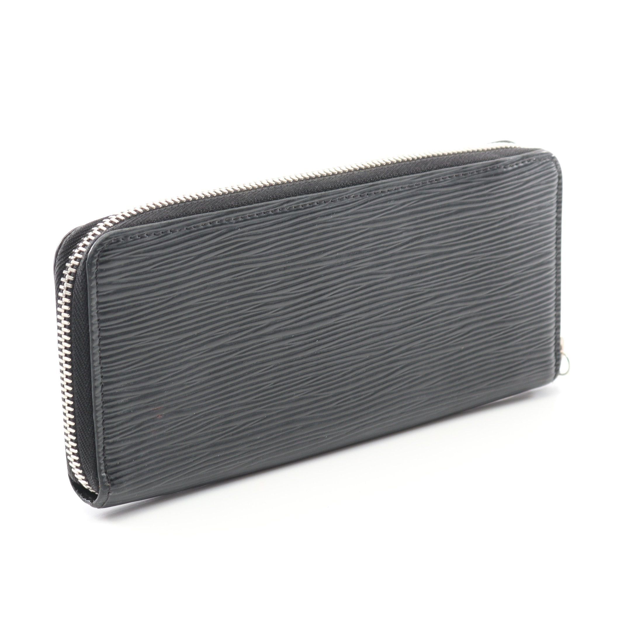 Louis Vuitton Louis Vuitton Portefeuil Clemence Epi Noir Round Zipper Long Wallet Leather Black Size ONE SIZE - 2 Thumbnail