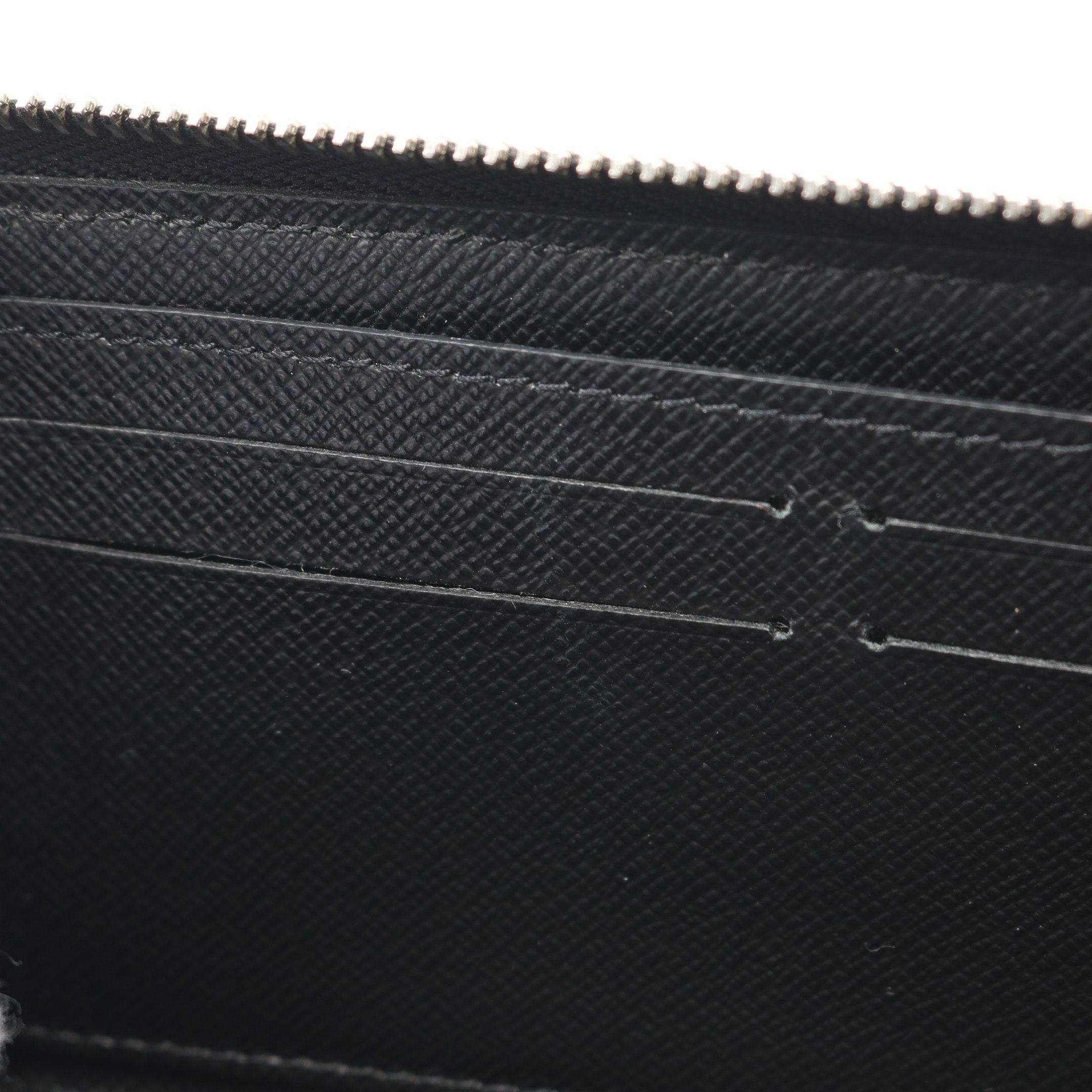 Louis Vuitton Louis Vuitton Portefeuil Clemence Epi Noir Round Zipper Long Wallet Leather Black Size ONE SIZE - 7 Thumbnail