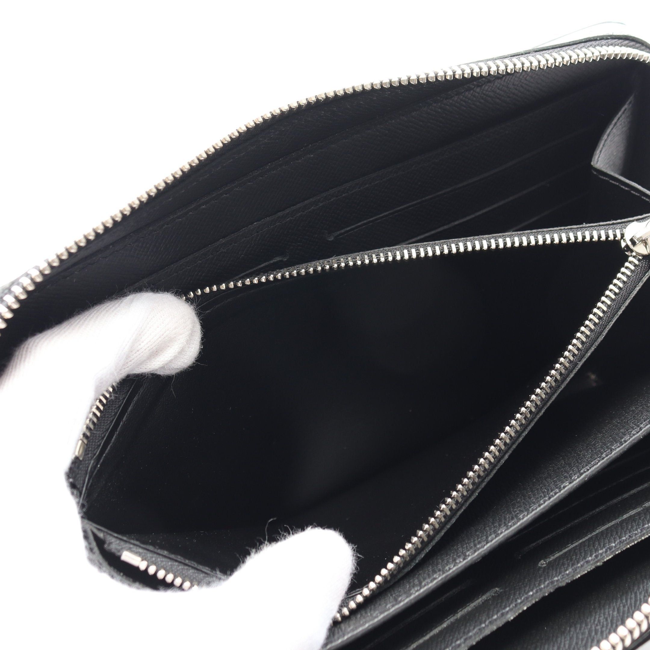 Louis Vuitton Louis Vuitton Zippy Xl Taiga Ardoise Round Zipper Long Wallet Leather Black Size ONE SIZE - 5 Thumbnail