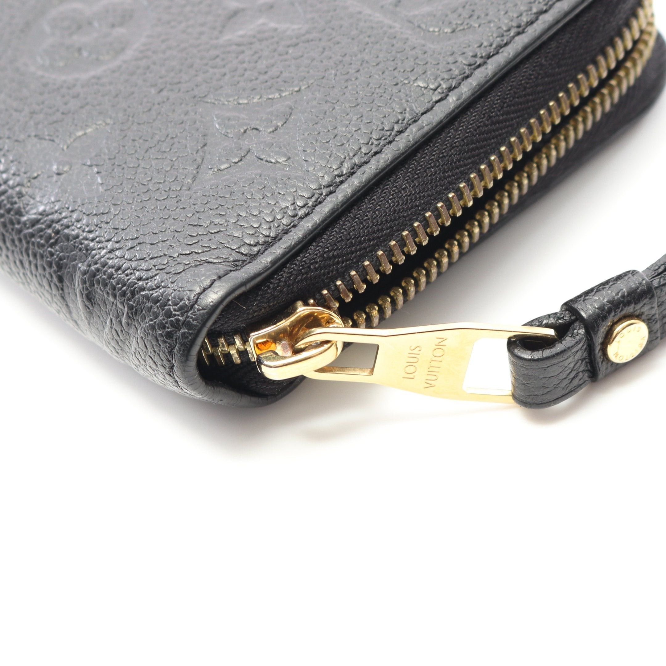 Louis Vuitton Louis Vuitton Zippy Wallet Monogram Empreinte Noir Round Zipper Long Leather Black Size ONE SIZE - 7 Thumbnail