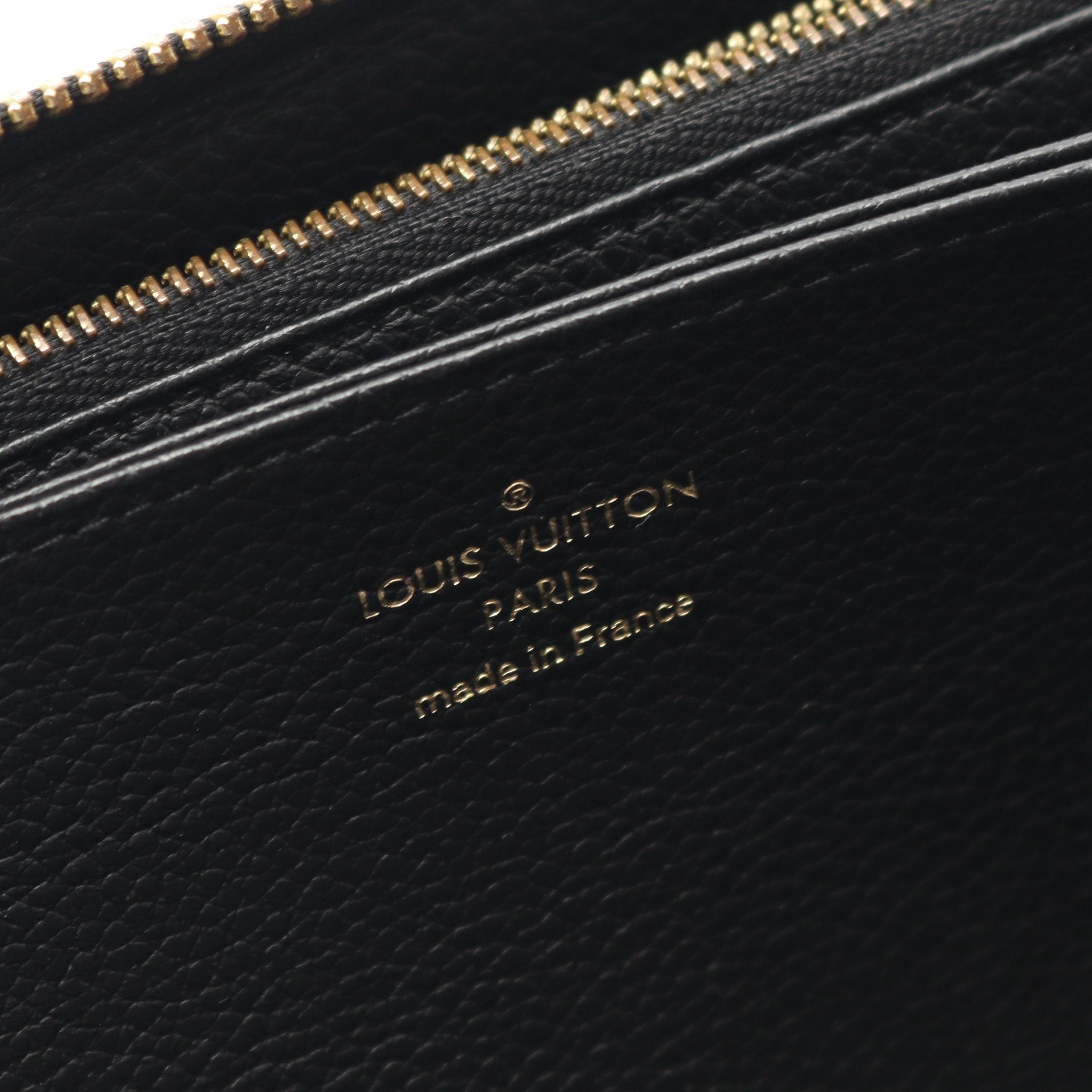 Louis Vuitton Louis Vuitton Zippy Wallet Monogram Empreinte Noir Round Zipper Long Leather Black Size ONE SIZE - 4 Thumbnail