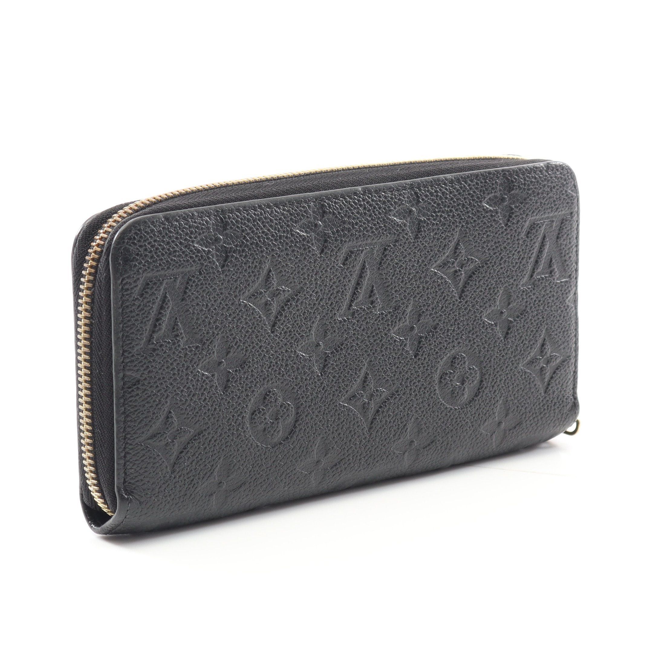 Louis Vuitton Louis Vuitton Zippy Wallet Monogram Empreinte Noir Round Zipper Long Leather Black Size ONE SIZE - 2 Thumbnail