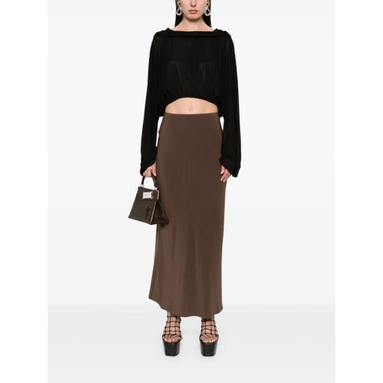 Rick Owens RICK OWENS Women Blouses RO01E7278 BZ 09 BLACK Size ONE SIZE - 5 Thumbnail
