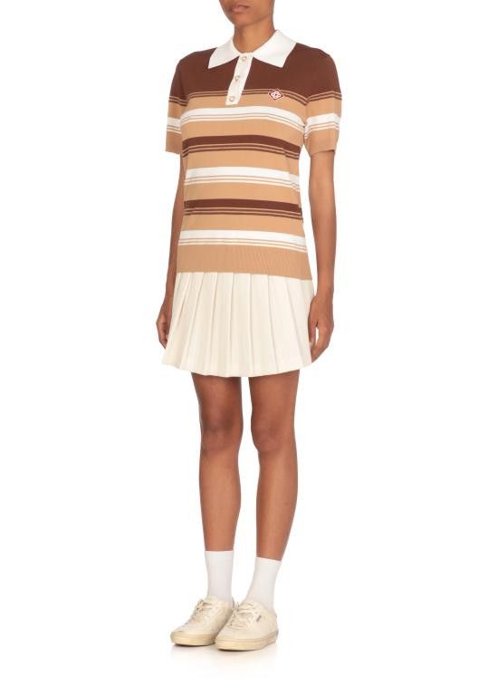 Casablanca CASABLANCA Women Polo Shirts UWS25KW90701 BEIGE BROWN Brown Size XS / US 0-2 / IT 36-38 - 2 Thumbnail