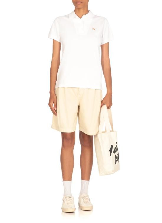 Maison Kitsune MAISON KITSUNE Women Polo Shirts OW00207 KJ7010P100 White Size L / US 10 / IT 46 - 5 Thumbnail