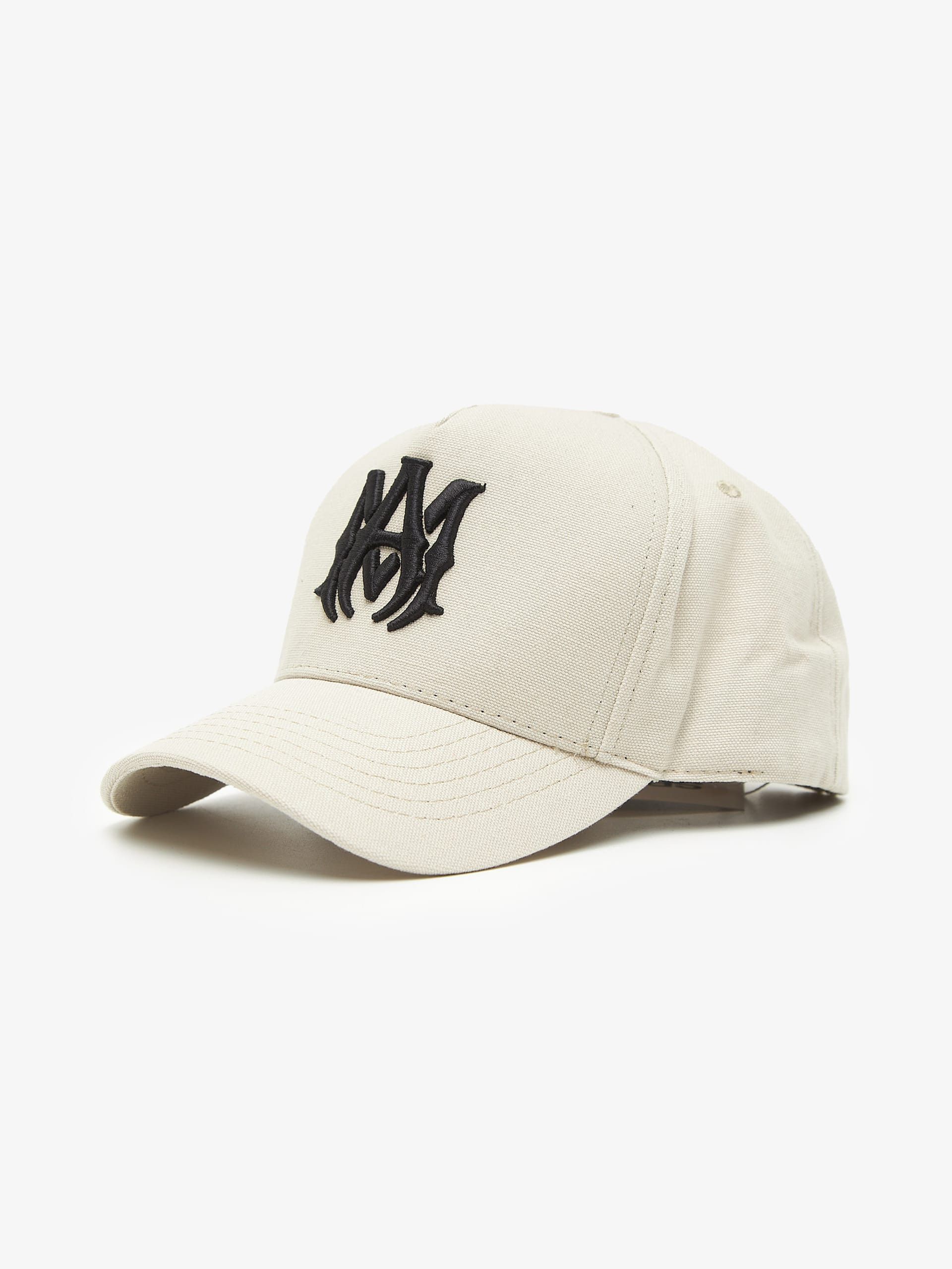 Amiri Beige Black Logo Embroidered Cotton Cap Size ONE SIZE - 2 Thumbnail