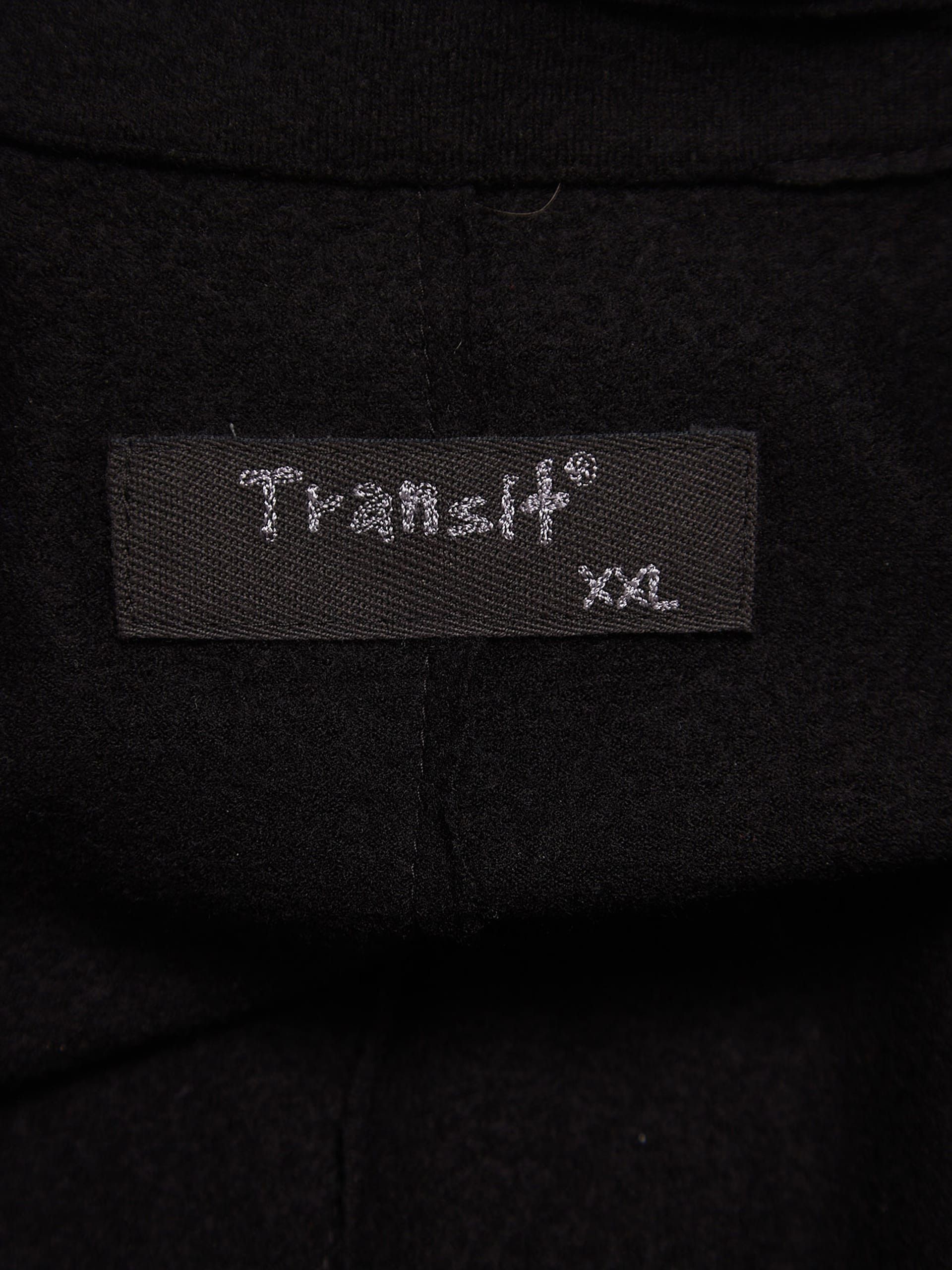 Transit Black Waxed Cotton Inner Wool Layered Coat Size US XXL / EU 58 / 5 - 4 Thumbnail