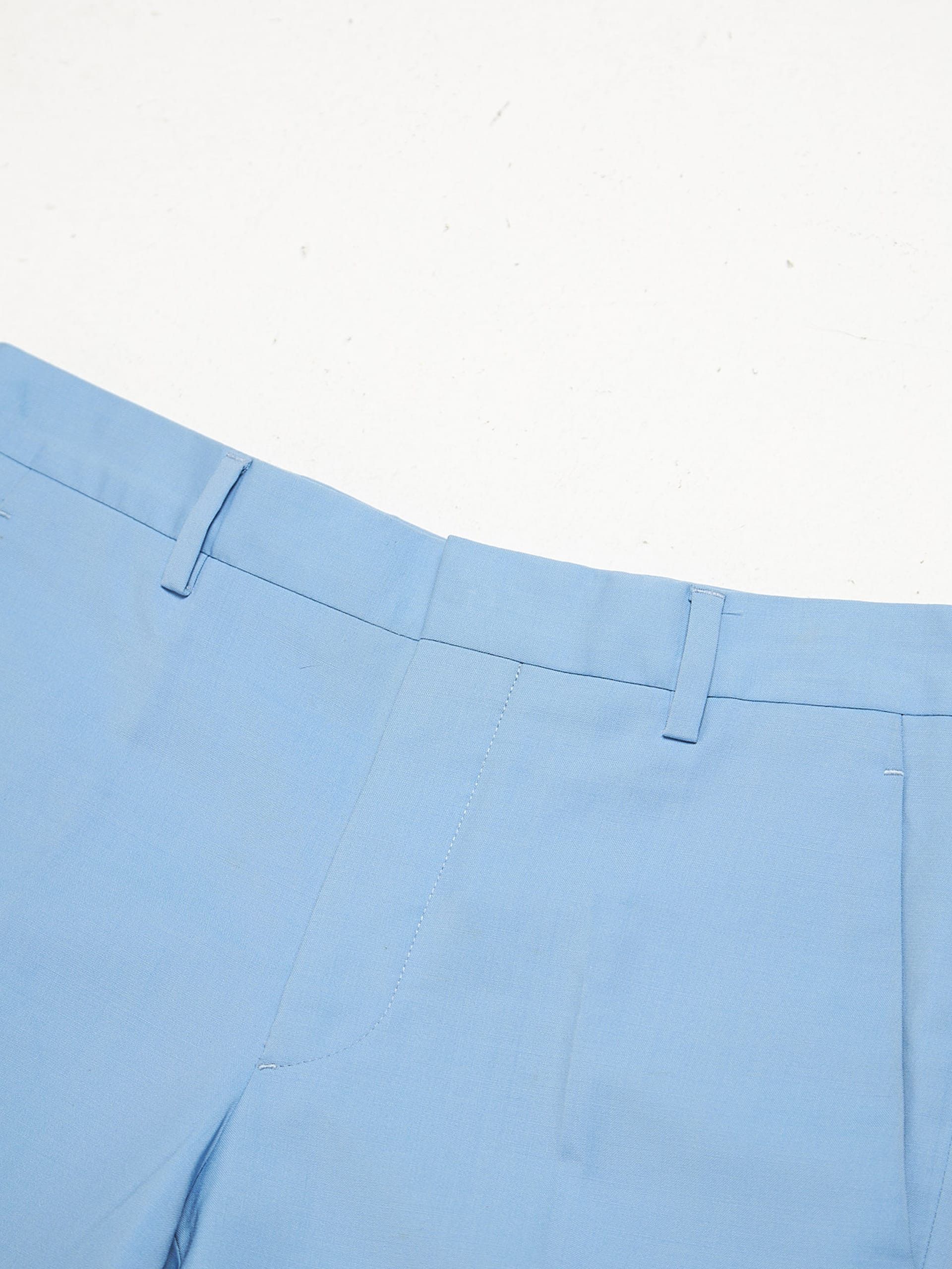 Prada Light Blue Classic Viscose Trousers Size US 28 / EU 44 - 3 Thumbnail