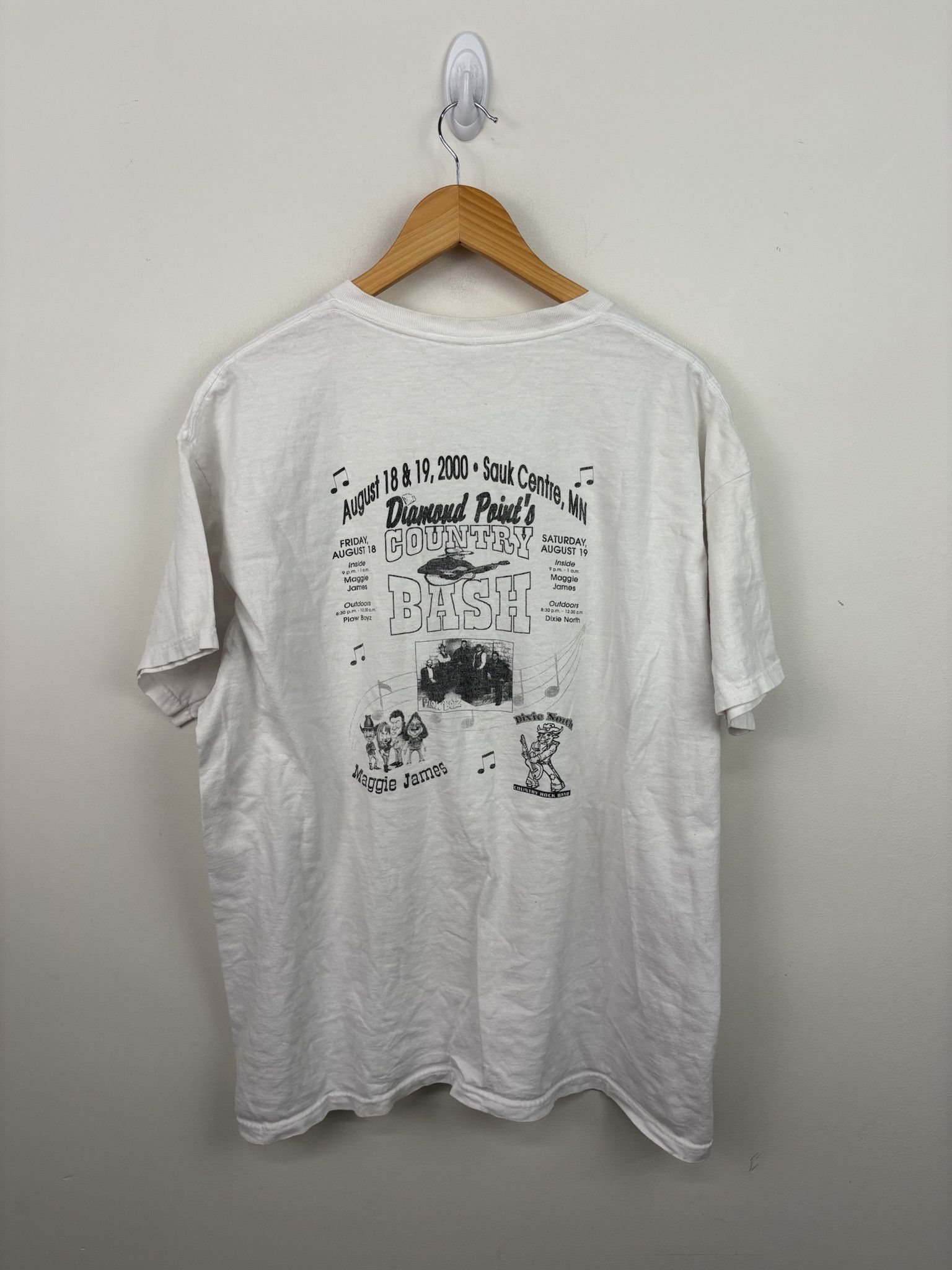 Vintage Vintage 2000's Y2K Diamond Point Tee shirt Size US XXL / EU 58 / 5 - 3 Thumbnail