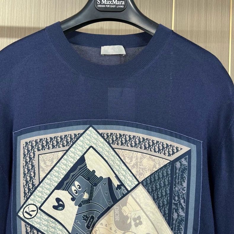 Dior Dior Kenny Scharf Embroidered Wool Knit Sweater-yf Size US M / EU 48-50 / 2 - 4 Thumbnail