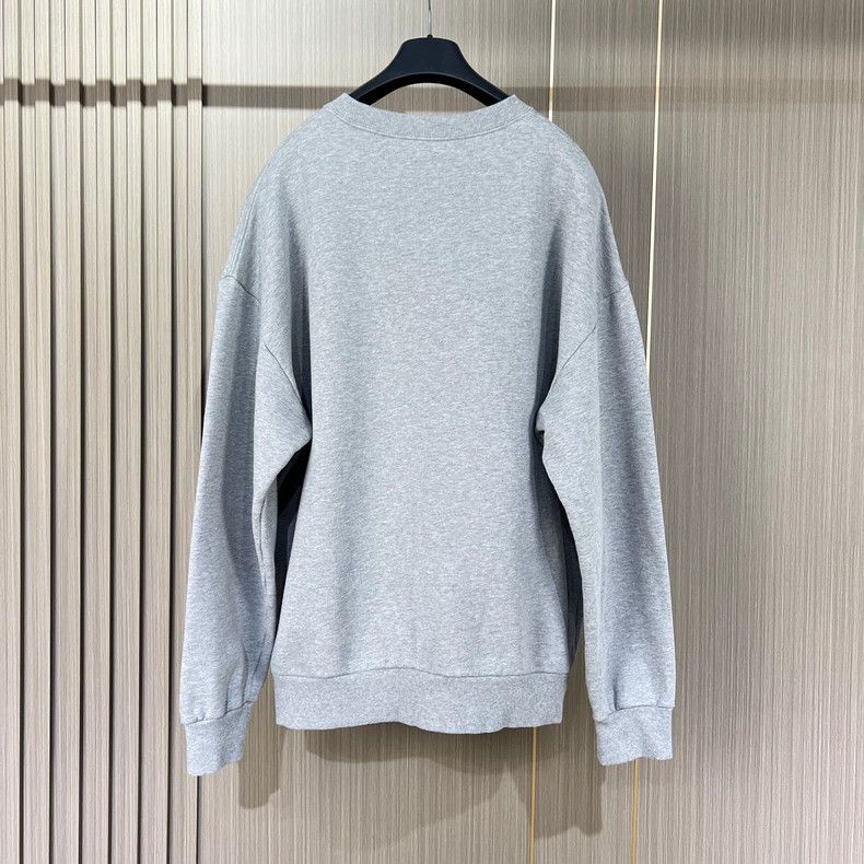 Dior Dior Gray Letter Embroidered Sweatshirt-yf Size US L / EU 52-54 / 3 - 2 Thumbnail