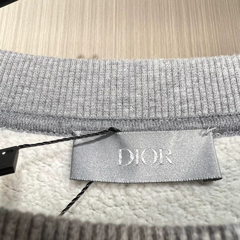 Dior Dior Gray Letter Embroidered Sweatshirt-yf Size US L / EU 52-54 / 3 - 4 Thumbnail