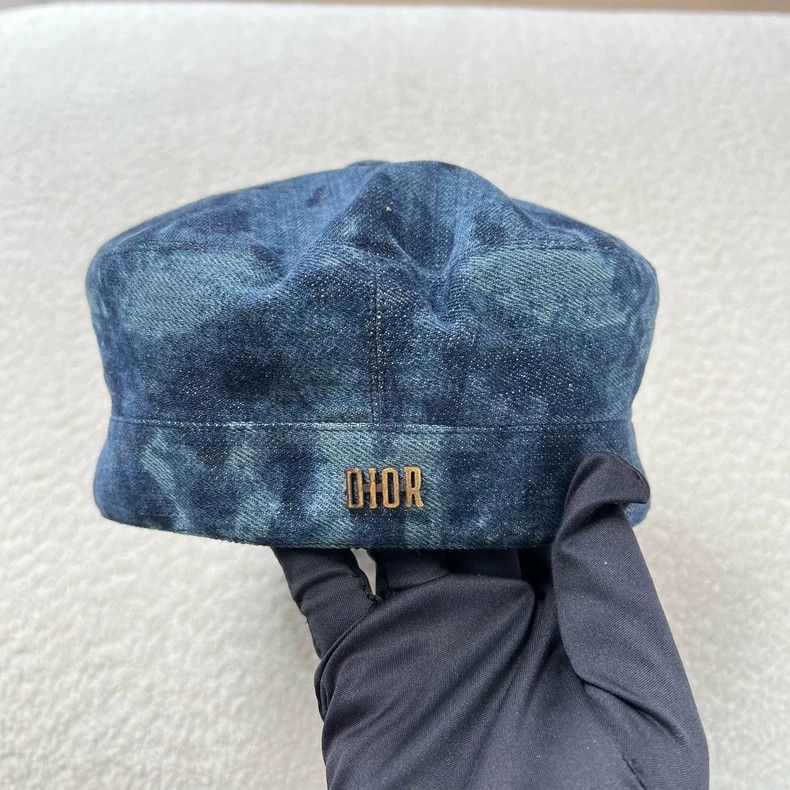 Dior Dior Tie-Dye Denim Beret Hat-yf Size ONE SIZE - 2 Thumbnail