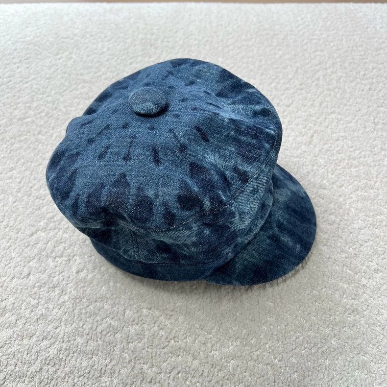 Dior Dior Tie-Dye Denim Beret Hat-yf Size ONE SIZE - 3 Thumbnail