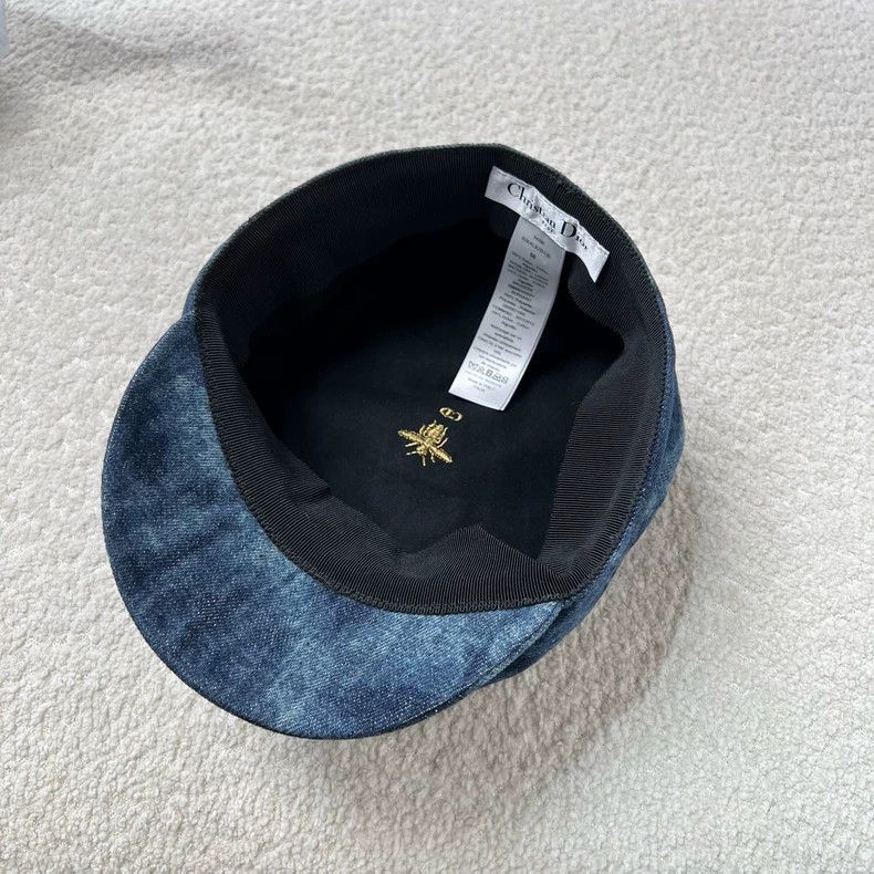 Dior Dior Tie-Dye Denim Beret Hat-yf Size ONE SIZE - 5 Thumbnail