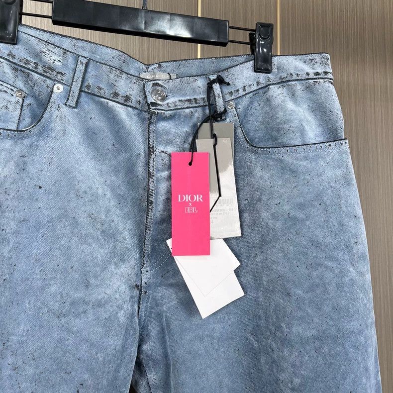 Dior Dior ERL Blue Gray Denim Shorts-yf Size US 34 / EU 50 - 3 Thumbnail