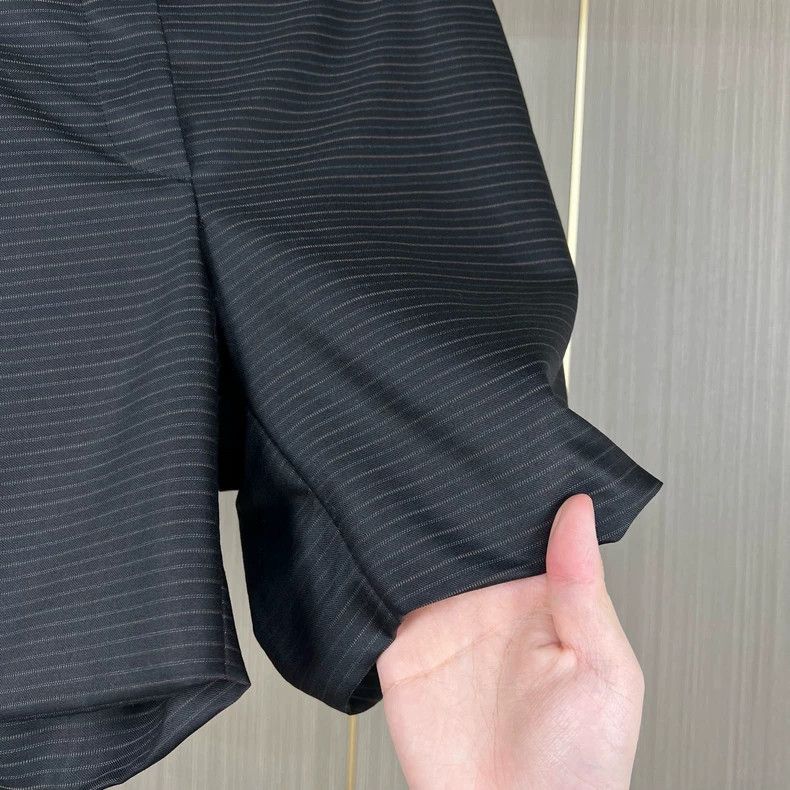 Dior Dior Striped Wool Suit Shorts-yf Size US 36 / EU 52 - 4 Thumbnail