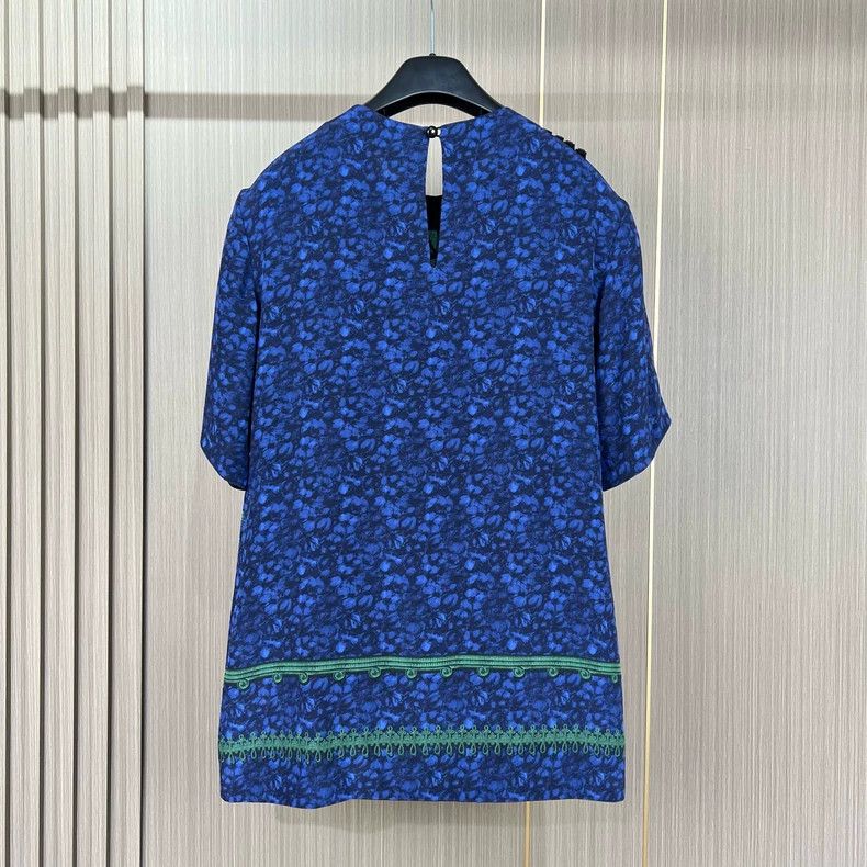 Louis Vuitton Louis Vuitton Silk Short Sleeve Top-yf Size US S / EU 44-46 / 1 - 2 Thumbnail