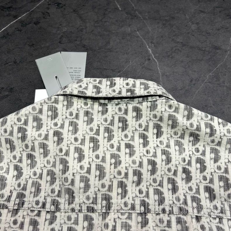 Dior Dior Grey Logo Denim Shirt Jacket Size US M / EU 48-50 / 2 - 5 Thumbnail