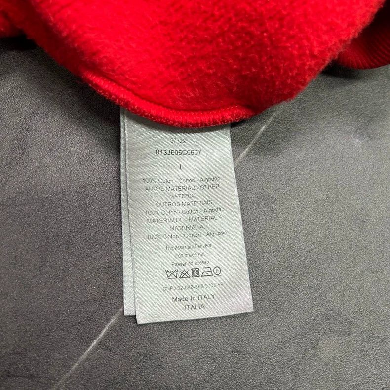 Dior New Dior Red Hooded Sweatshirt Size Large Size US L / EU 52-54 / 3 - 5 Thumbnail