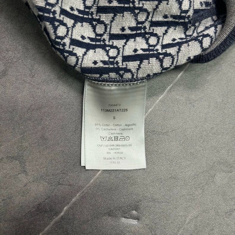 Dior New Dior Logo Cashmere Hoodie Jacket Size US S / EU 44-46 / 1 - 4 Thumbnail