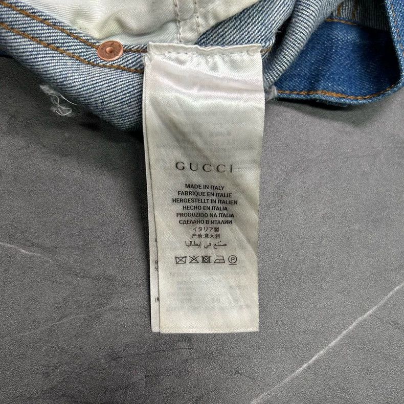 Gucci Gucci Tiger Head Denim Pants Size 31 Size US 31 - 6 Thumbnail