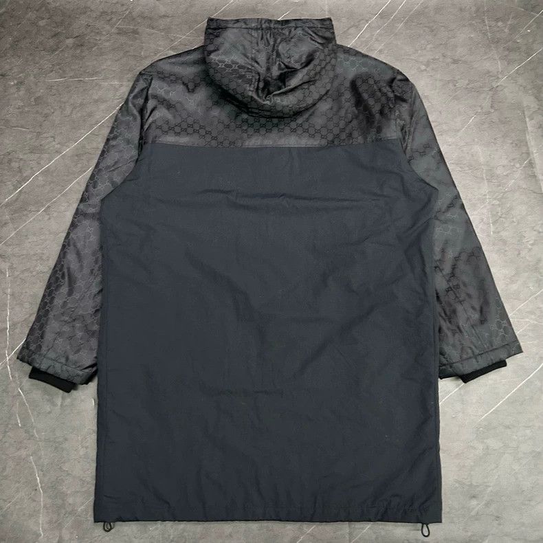 Gucci Gucci Logo Print Hooded Coat with Pockets Size US L / EU 52-54 / 3 - 2 Thumbnail