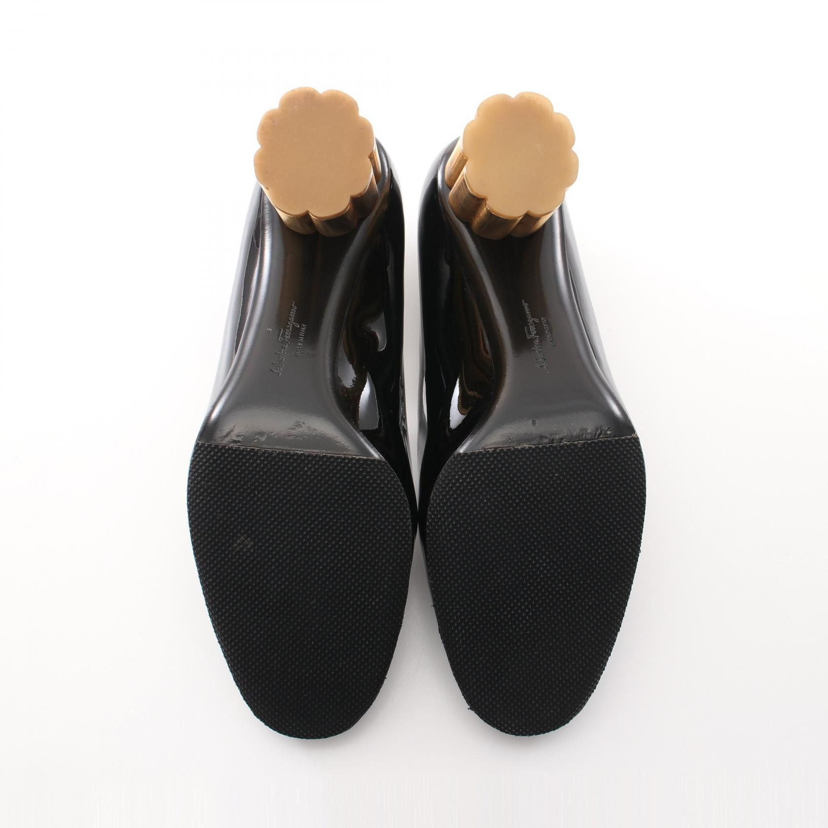 Salvatore Ferragamo Salvatore Ferragamo Salvatore Ferragamo Patent Leather Pumps Enamel Shoes Size ONE SIZE - 4 Thumbnail