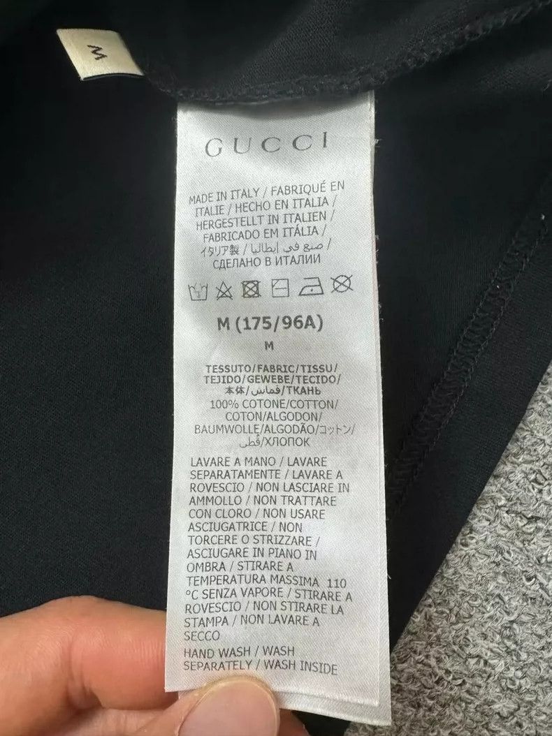 Gucci Gucci Black Lightning Logo Short Sleeve Shirt Size US M / EU 48-50 / 2 - 4 Thumbnail