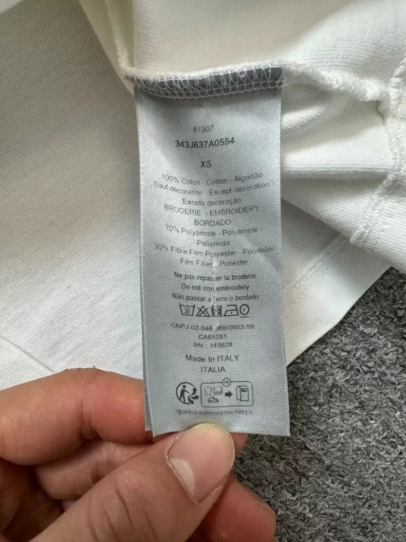 Dior Dior White Short Sleeve Logo T-Shirt Size US XS / EU 42 / 0 - 4 Thumbnail
