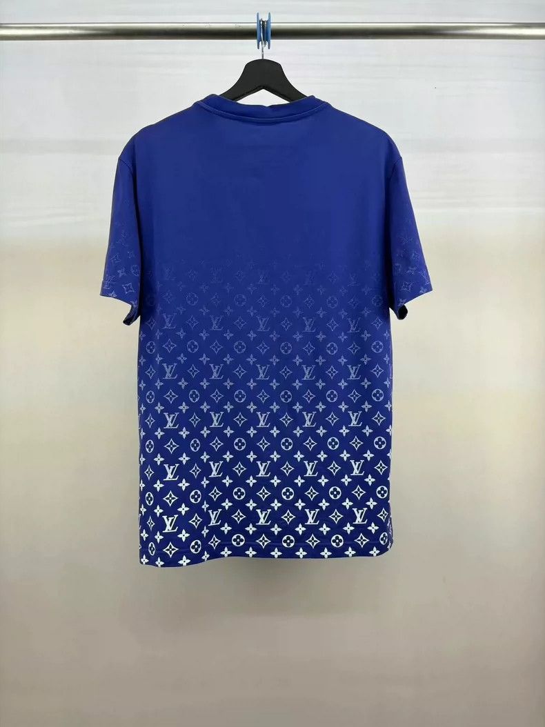 Louis Vuitton Louis Vuitton White Blue Gradient Short Sleeve Shirt Size US L / EU 52-54 / 3 - 2 Thumbnail