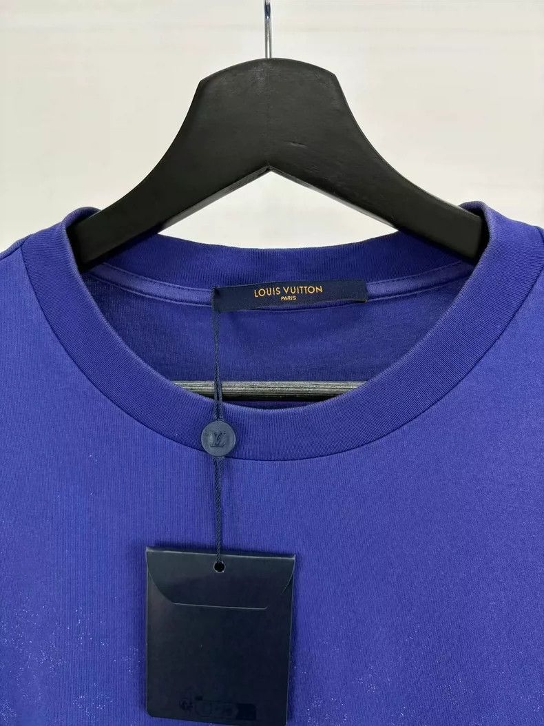 Louis Vuitton Louis Vuitton White Blue Gradient Short Sleeve Shirt Size US L / EU 52-54 / 3 - 4 Thumbnail